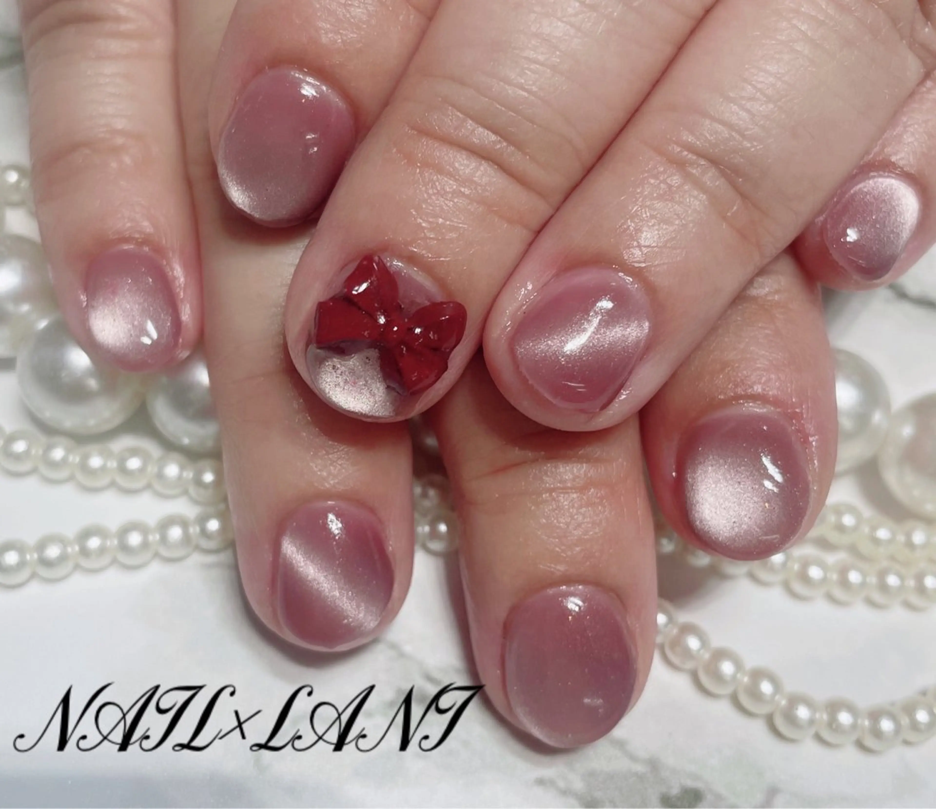 ネイル フットネイル ジェルネイル マグネットネイル パラジェル 一之瀬 柚季のネイルデザイン