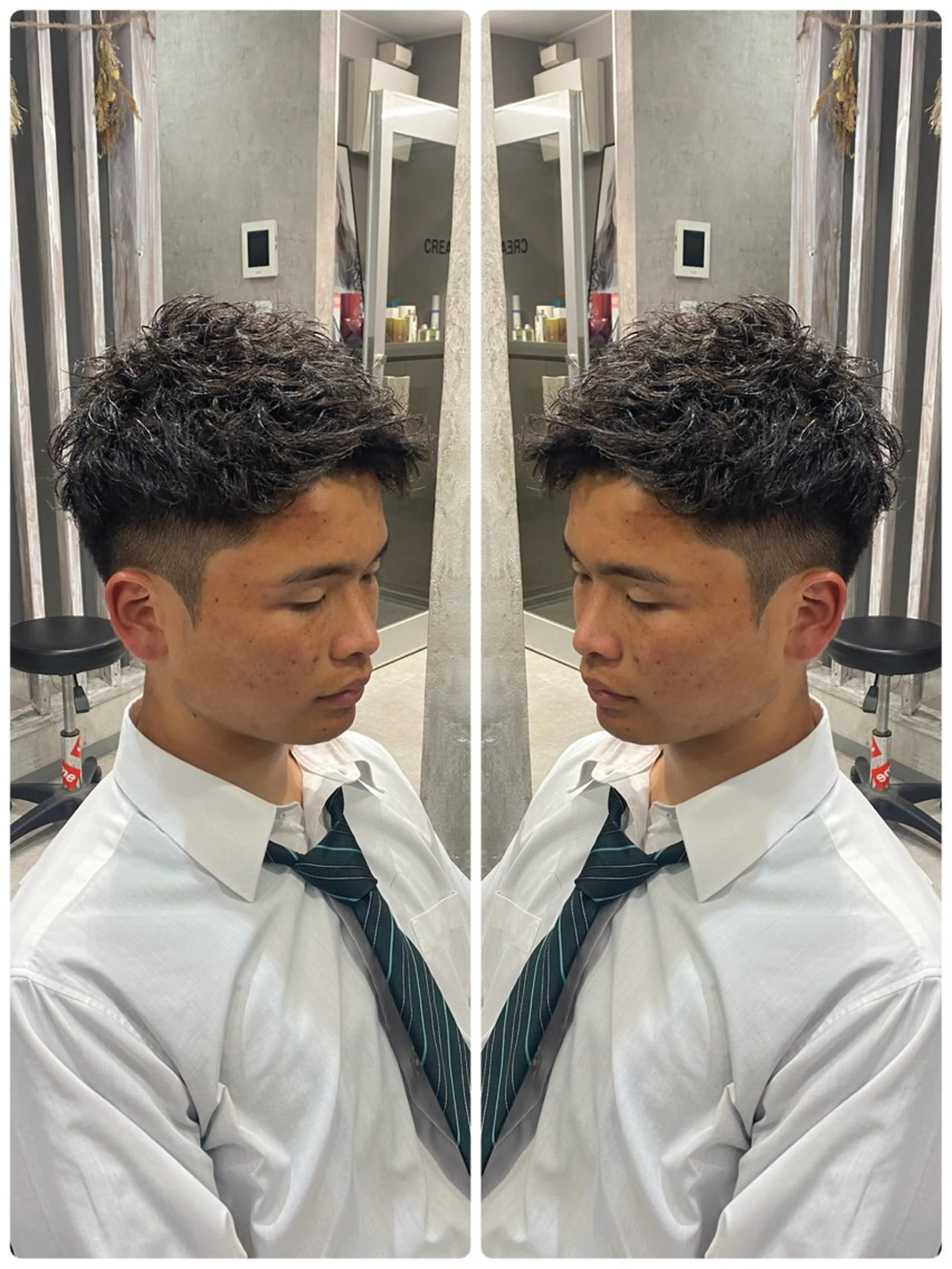 ショート パーマ メンズ メンズパーマ メンズツイストパーマ ツイストパーマ 🐉『メンズ美容師』 吉田龍星🐉のヘアスタイル