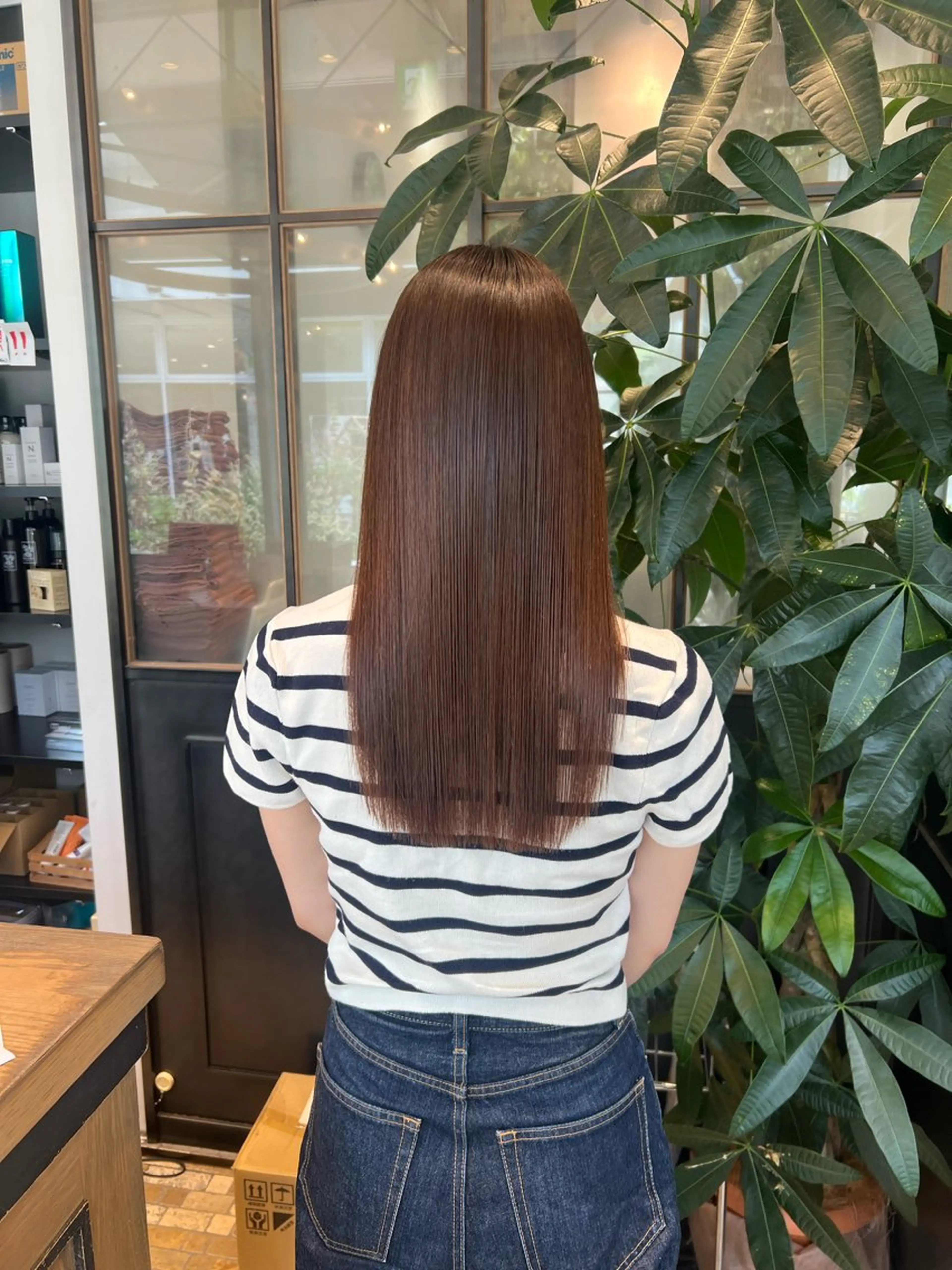 ロング パーマ 髪質改善 ストレートパーマ カット 縮毛矯正 🫧Ai/ ロロネー森ノ宮💖のヘアスタイル