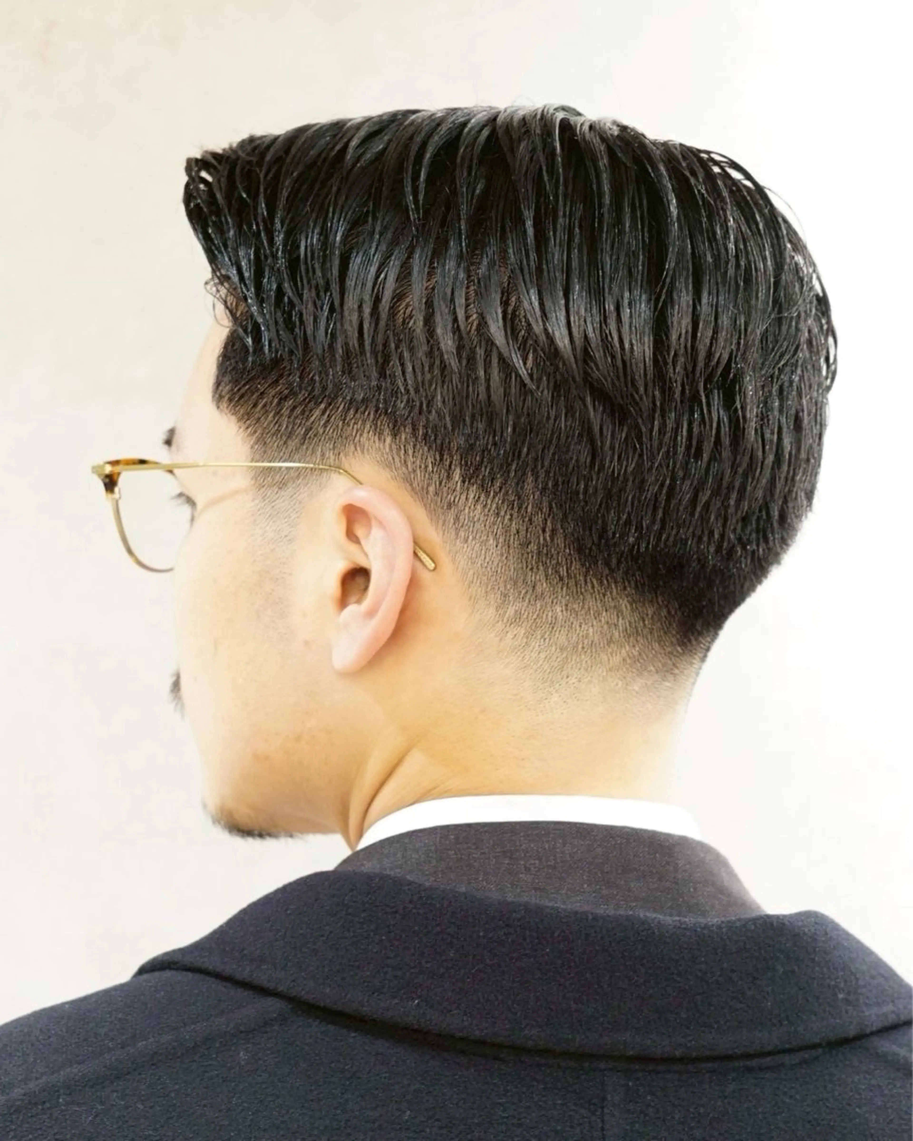 ショート メンズ 七三 東 峻平のヘアスタイル