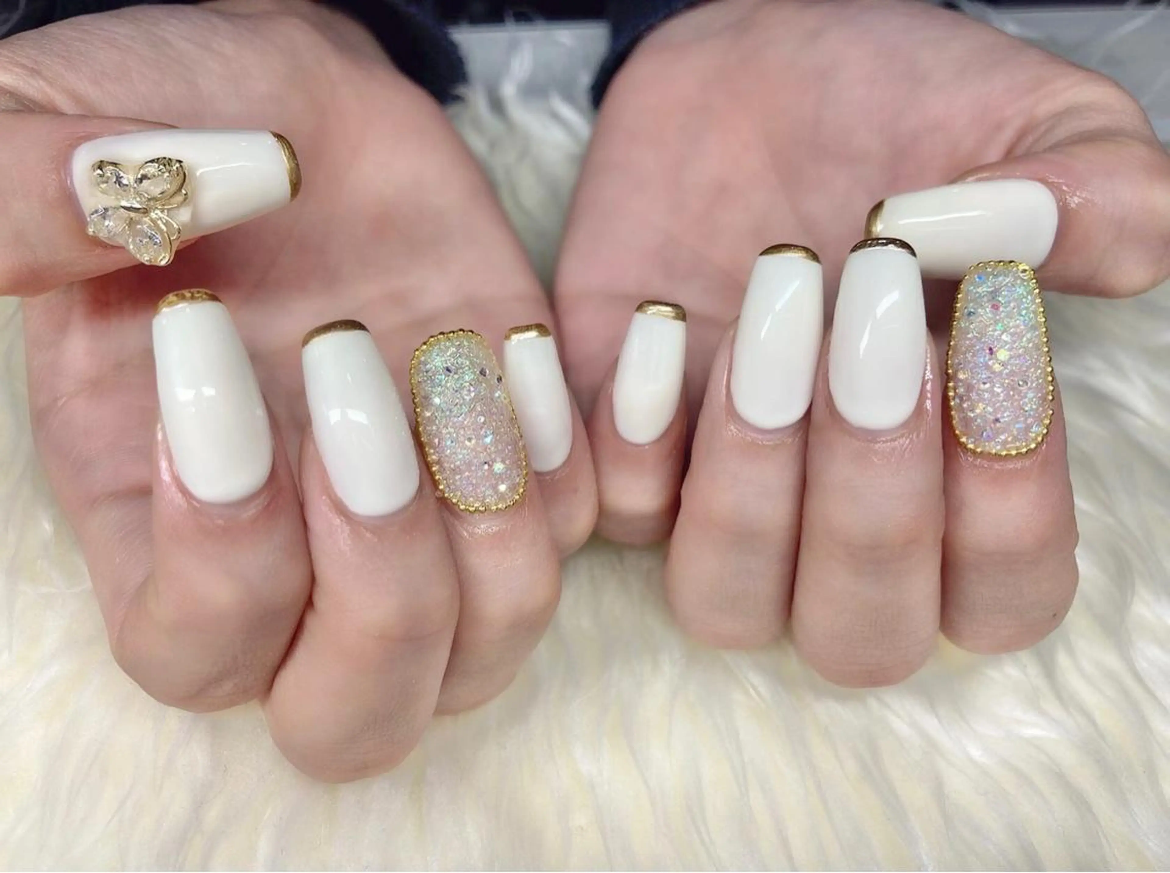 ネイル フレンチネイル ジェルネイル パラジェル スカルプネイル ハンドネイル Nail&eye Belire 新宿のネイルデザイン
