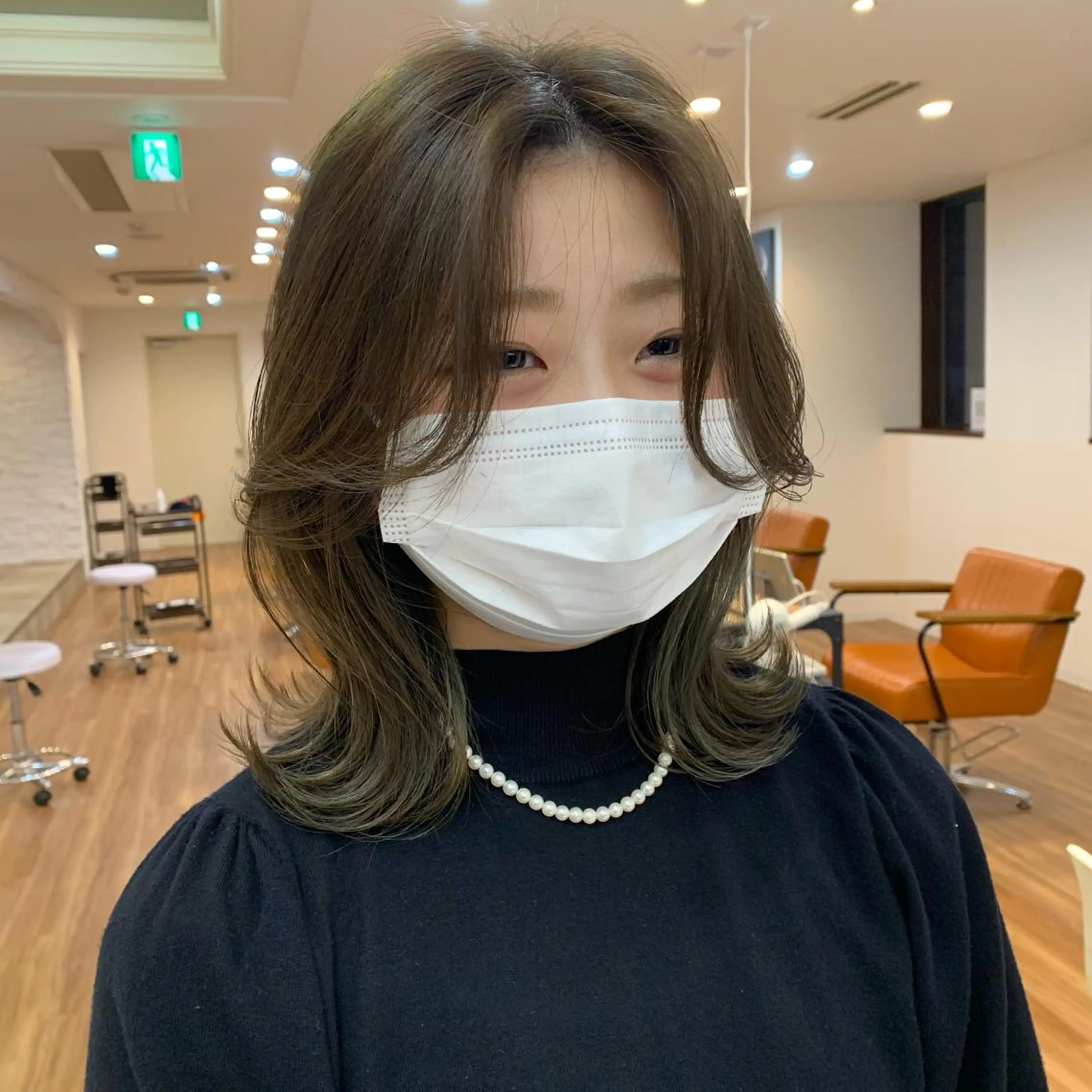 ミディアム カラー くびれヘア 【韓国風くびれヘア】 joule小木曽輝のヘアスタイル