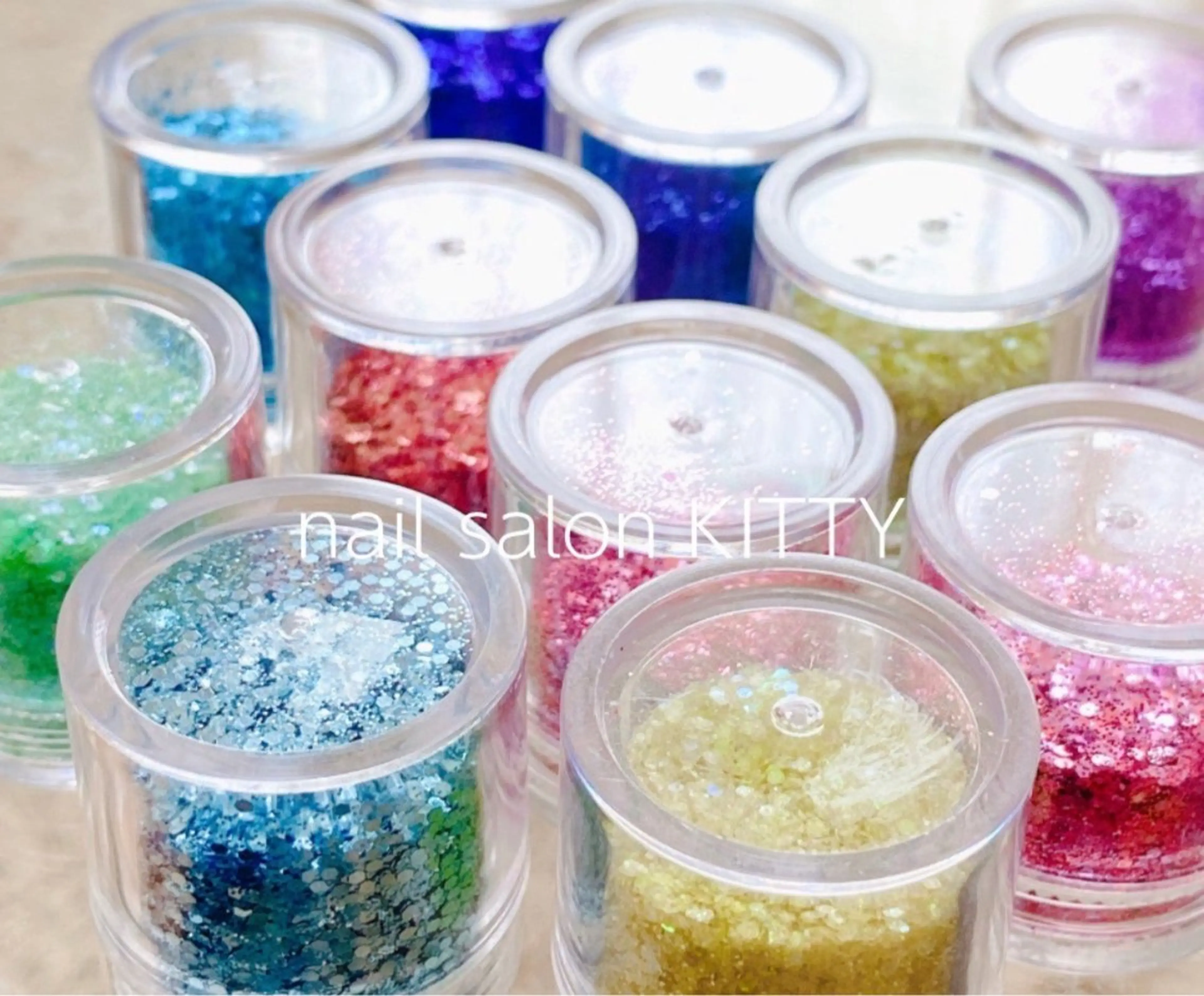 ラメグラジェルネイル/オフ込みの写真