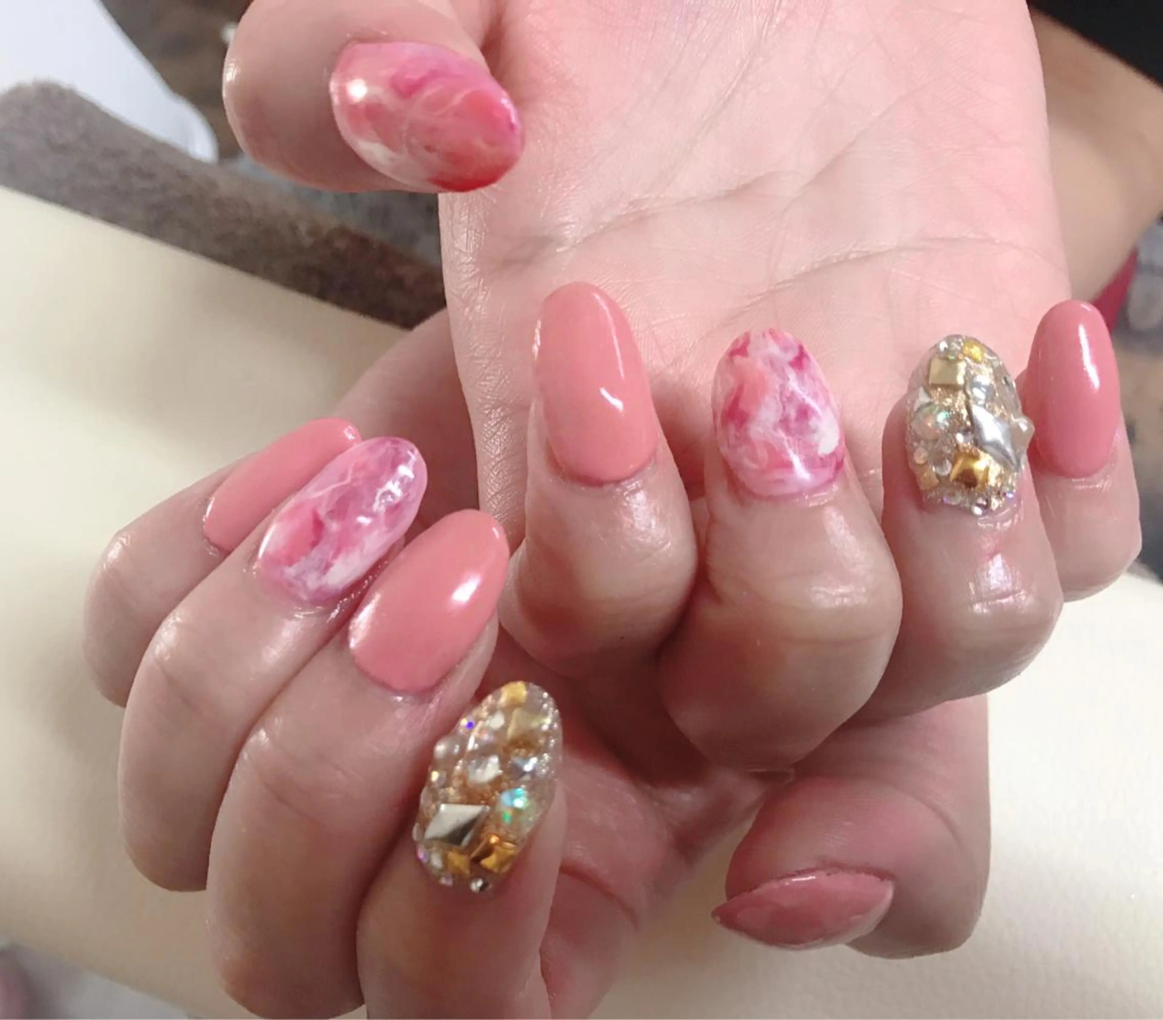 ネイル 長さ出し 美尽  BIZIN所属・久々 もえみのネイルデザイン