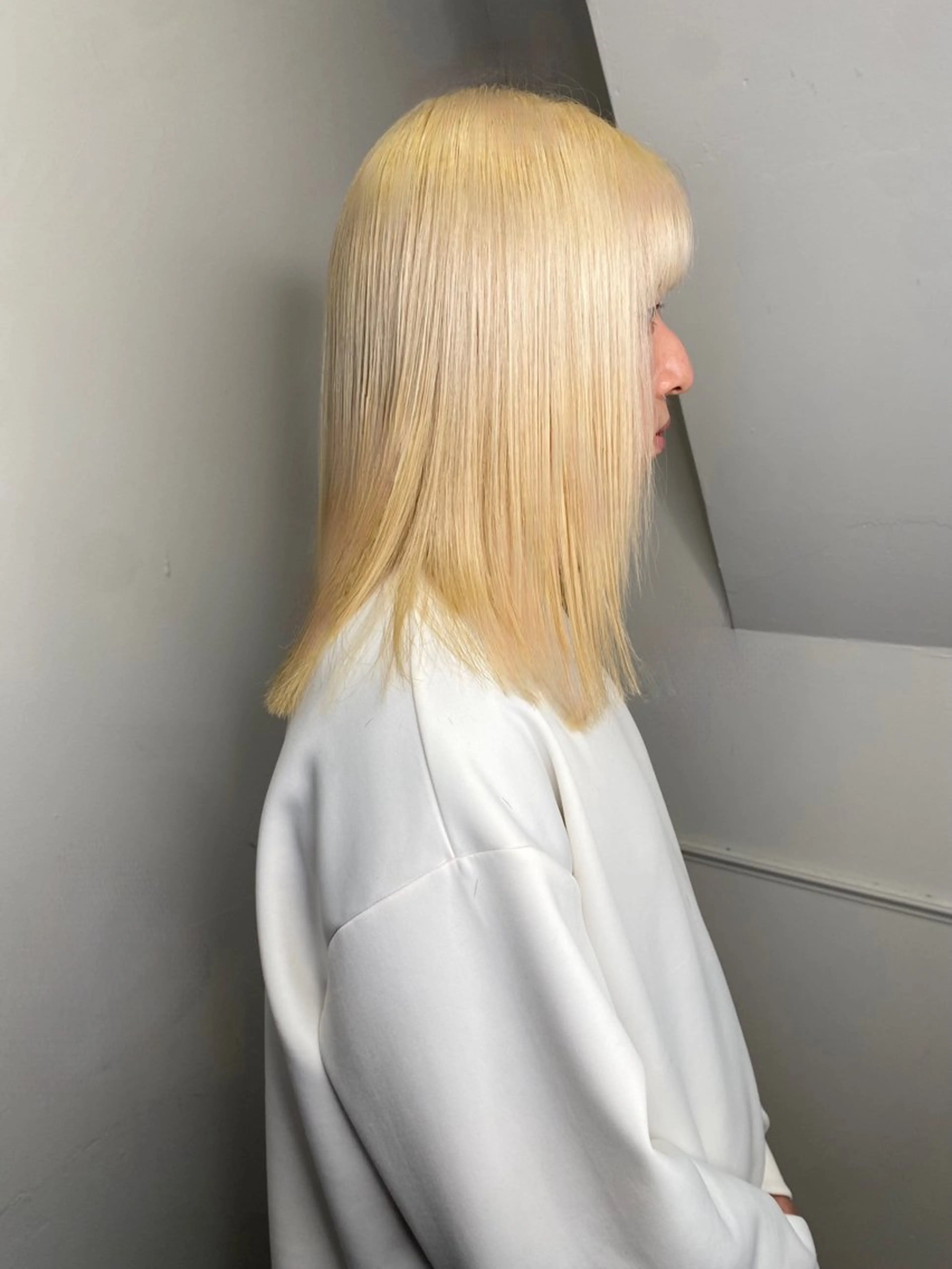 セミロング カラー land所属・透明感カラー/レイヤ ー🌙Honokaのヘアスタイル