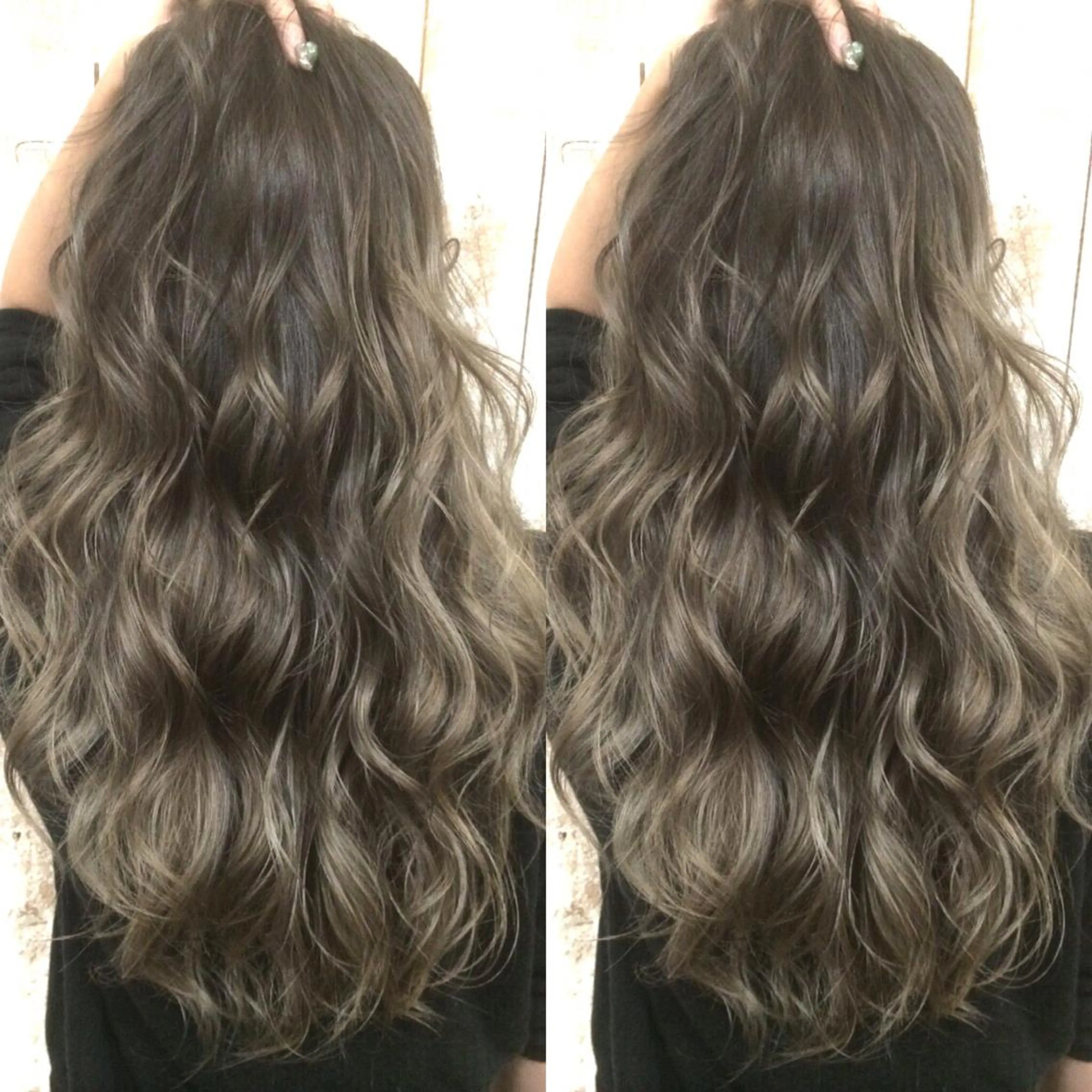 ロング カラー ハイライトカラー 3Dハイライト ハイライト ヘアカラー トリートメント 井上 一平のヘアスタイル