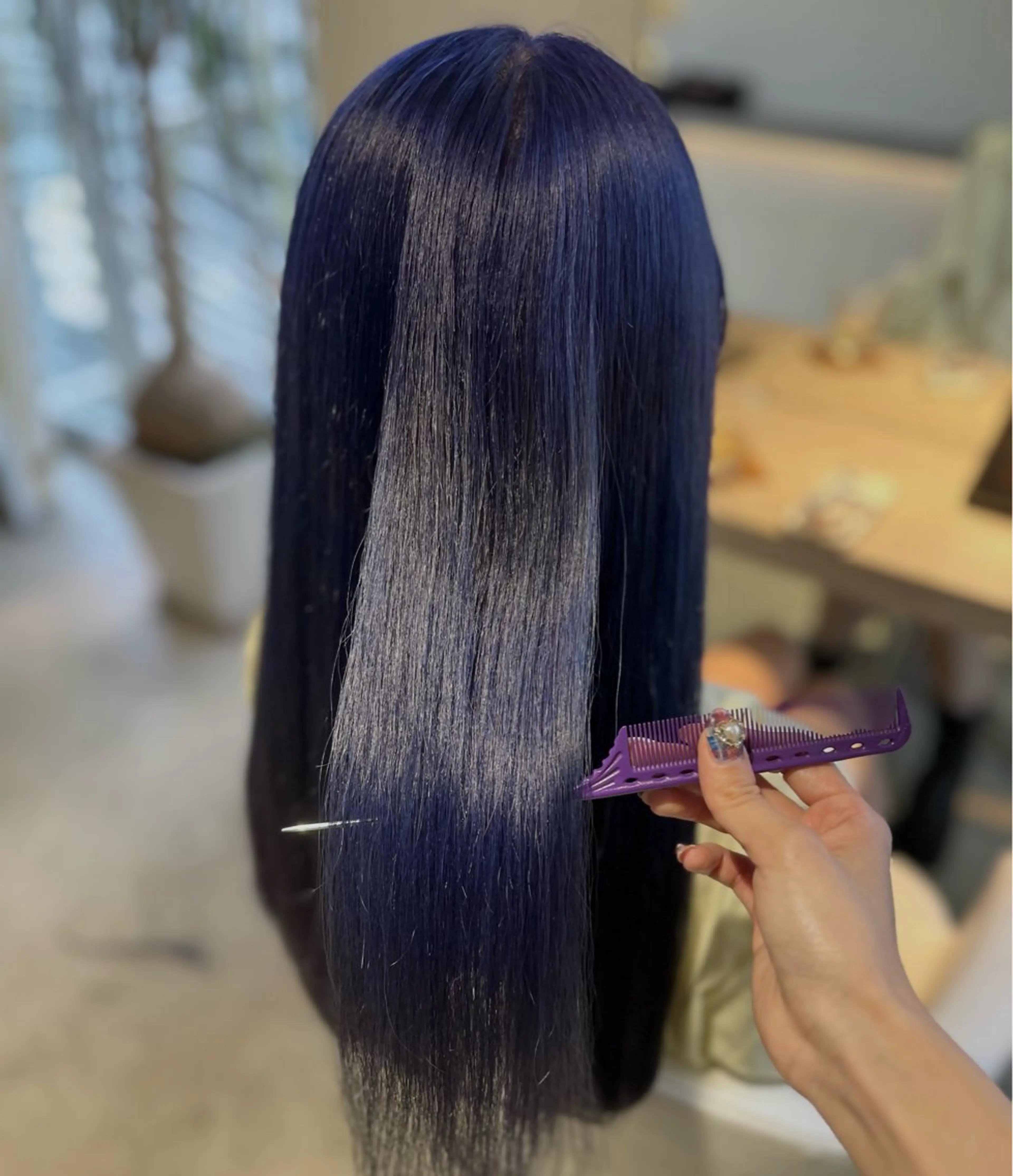 ロング カラー ブリーチ ラベンダーカラー 🦋🫧艶髪カラー 🫧🦋あいりのヘアスタイル