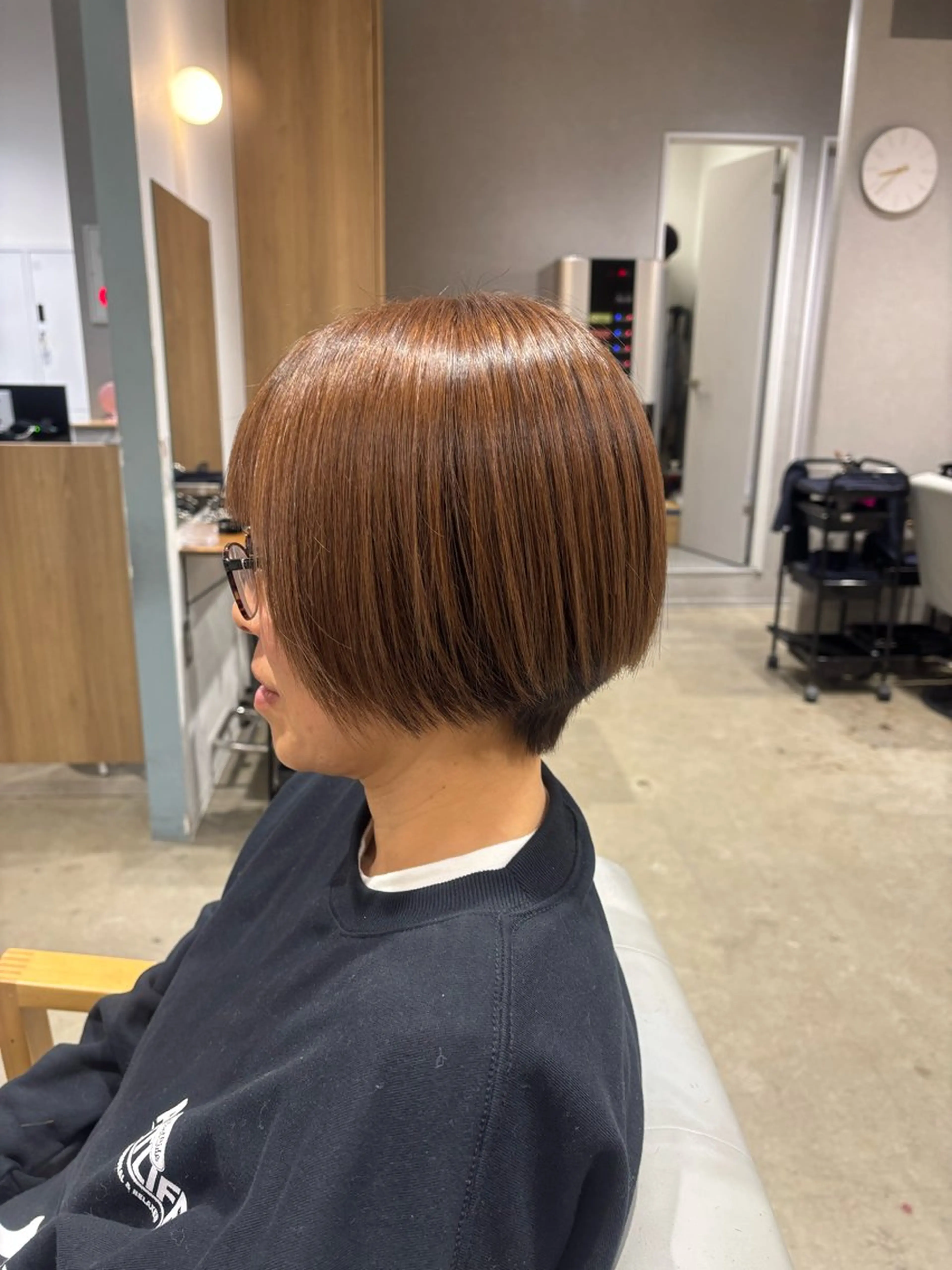 ショート カラー 丸みショート ショートヘア flammeum川越所属・⭐️mona /川越⭐️のヘアスタイル