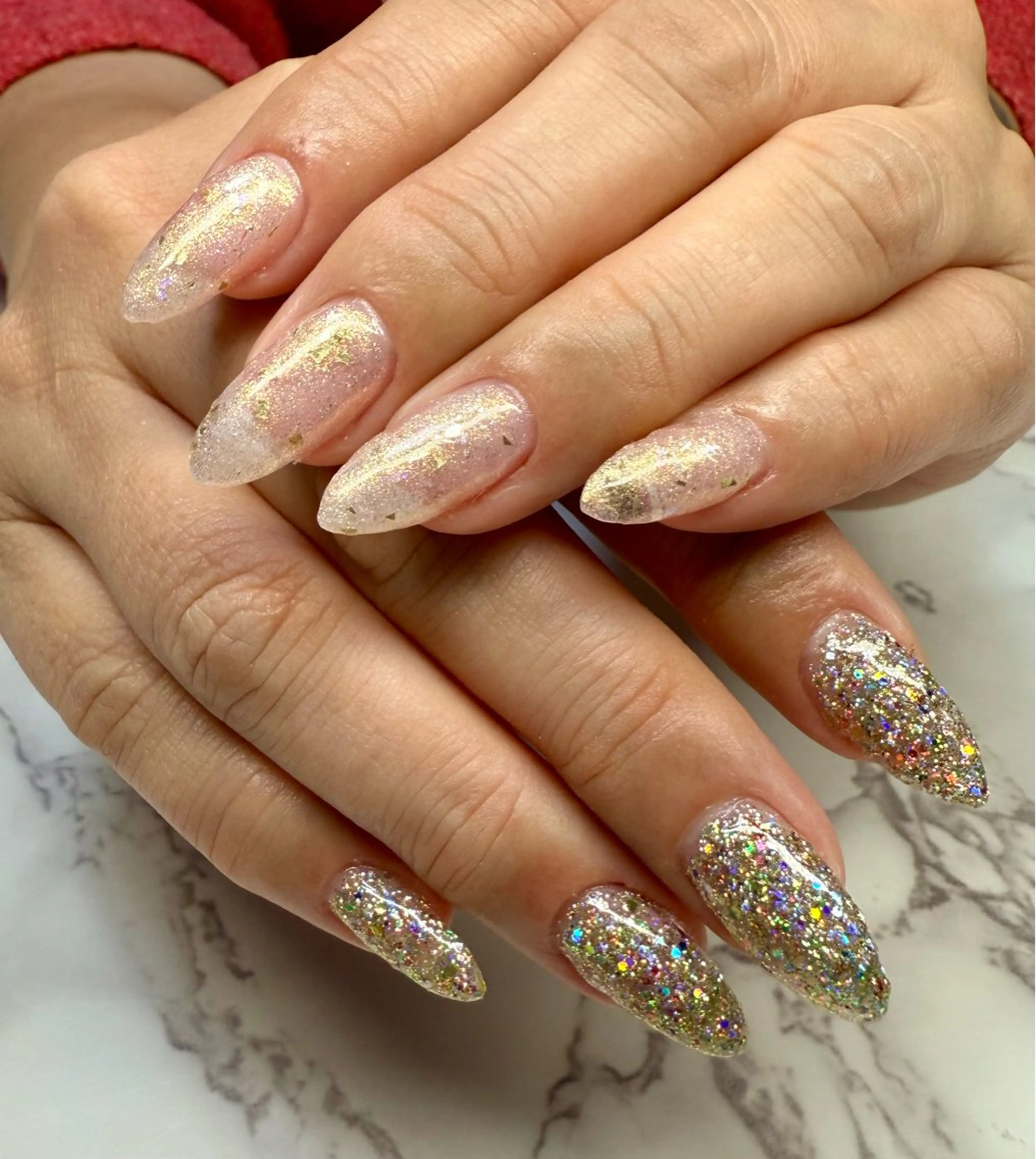 ネイル アートネイル チークネイル フレンチネイル キラキラネイル マグネットネイル M.N_ nailのネイルデザイン