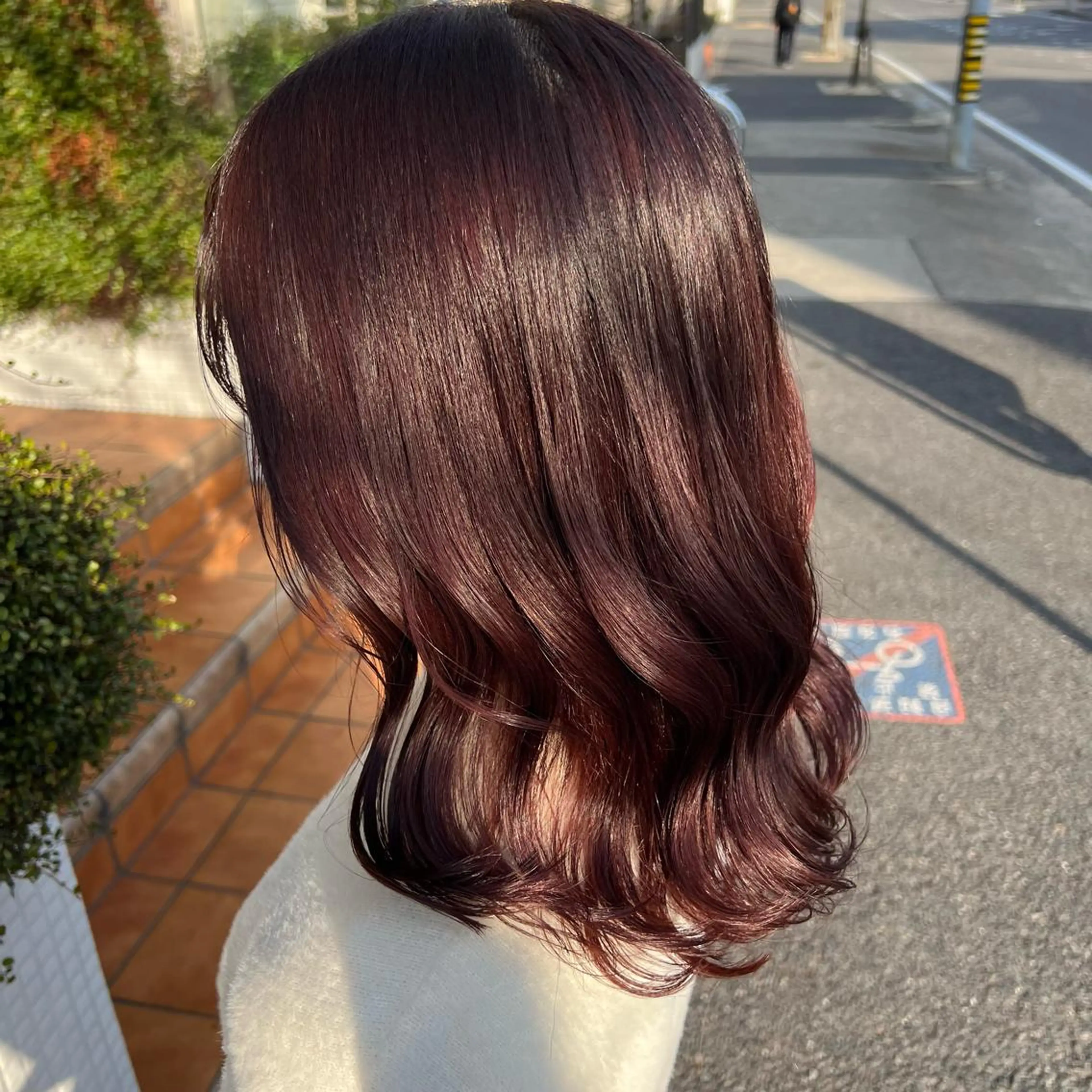 ミディアム カット ヘアカラー トリートメント 中村 未夢のヘアスタイル