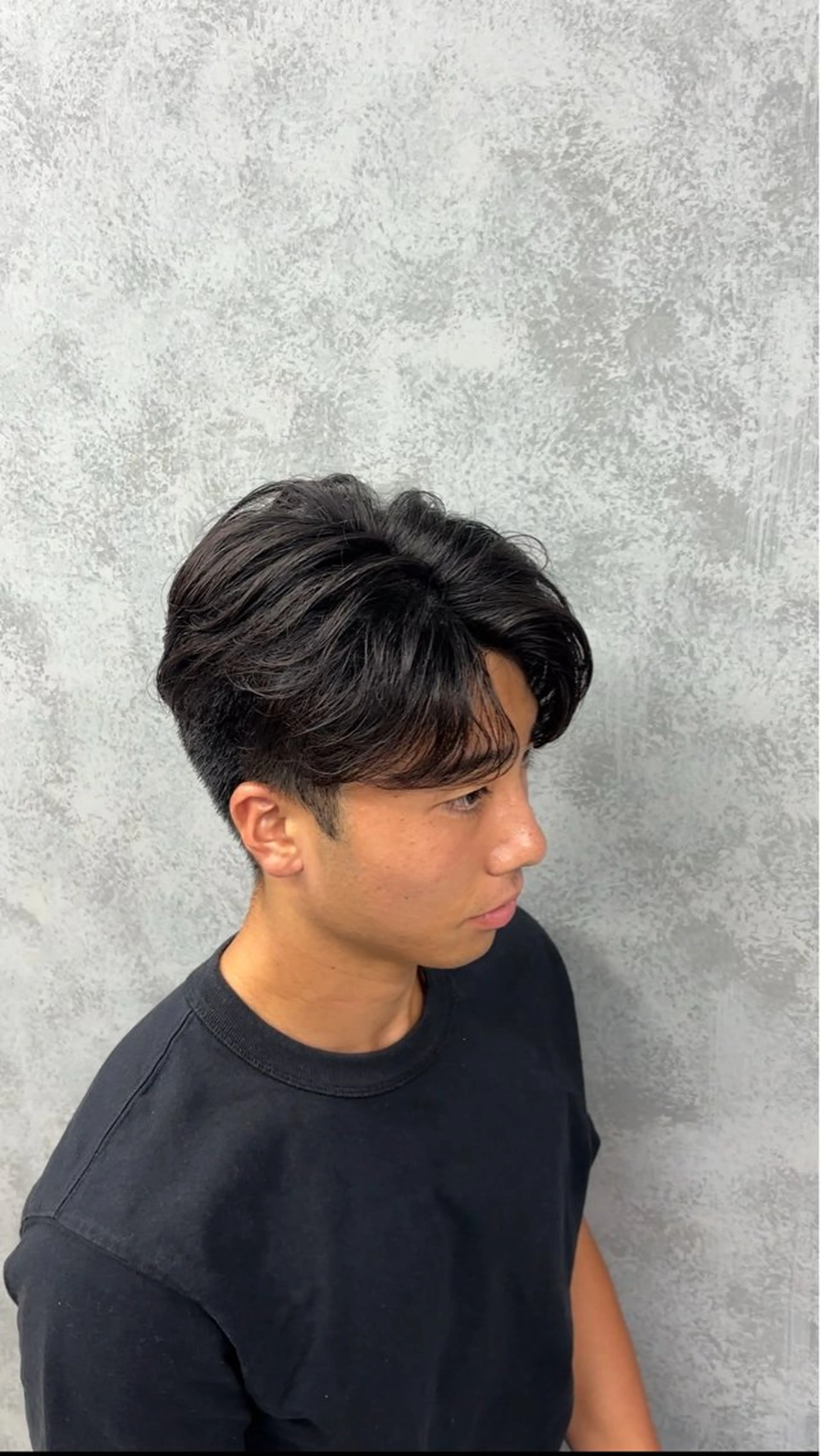 パーマ メンズ パーマ シャドウ/フェザー パーマメンズりつきのヘアスタイル