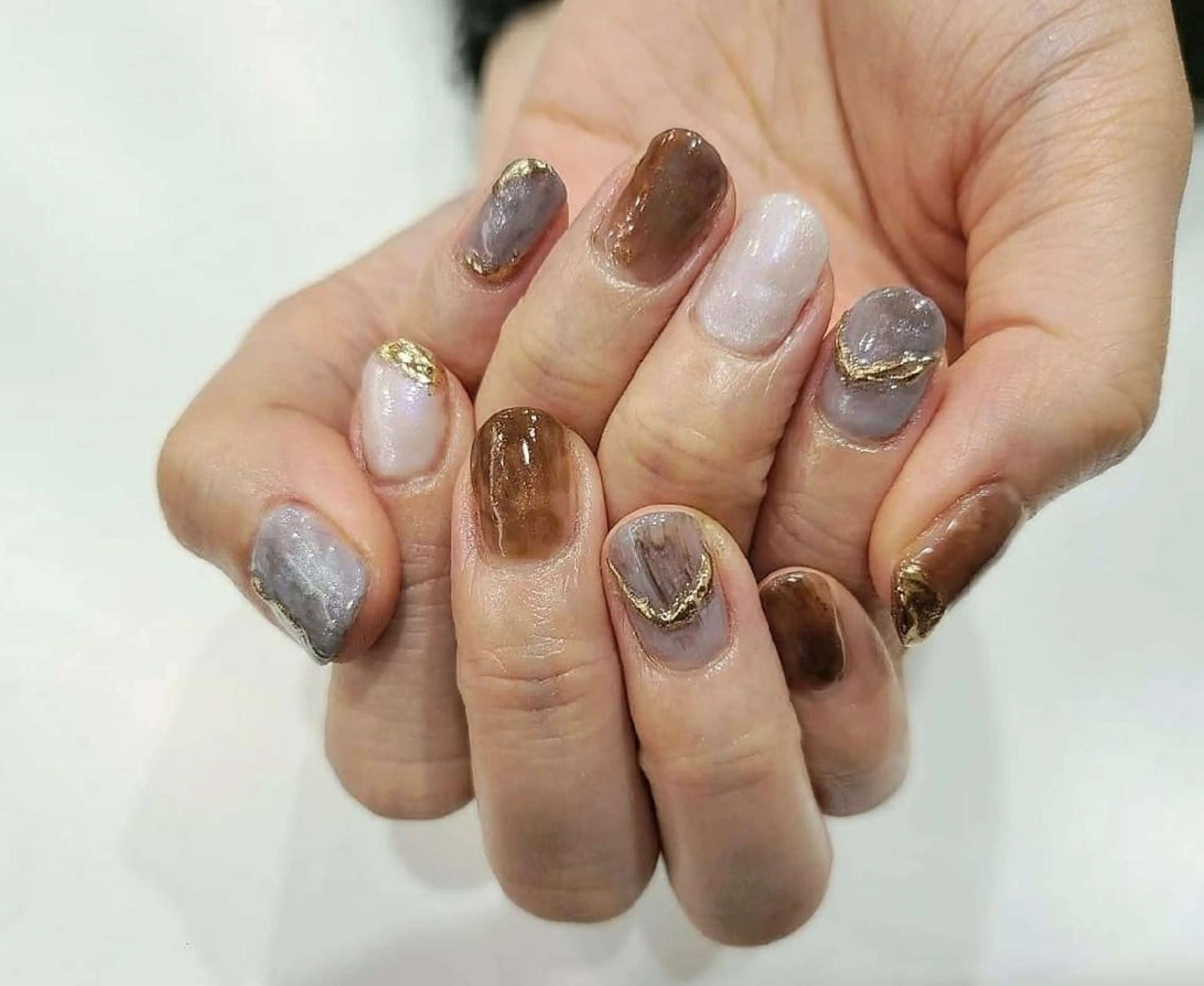 ネイル ニュアンスネイル 関口 友菜のヘアスタイル