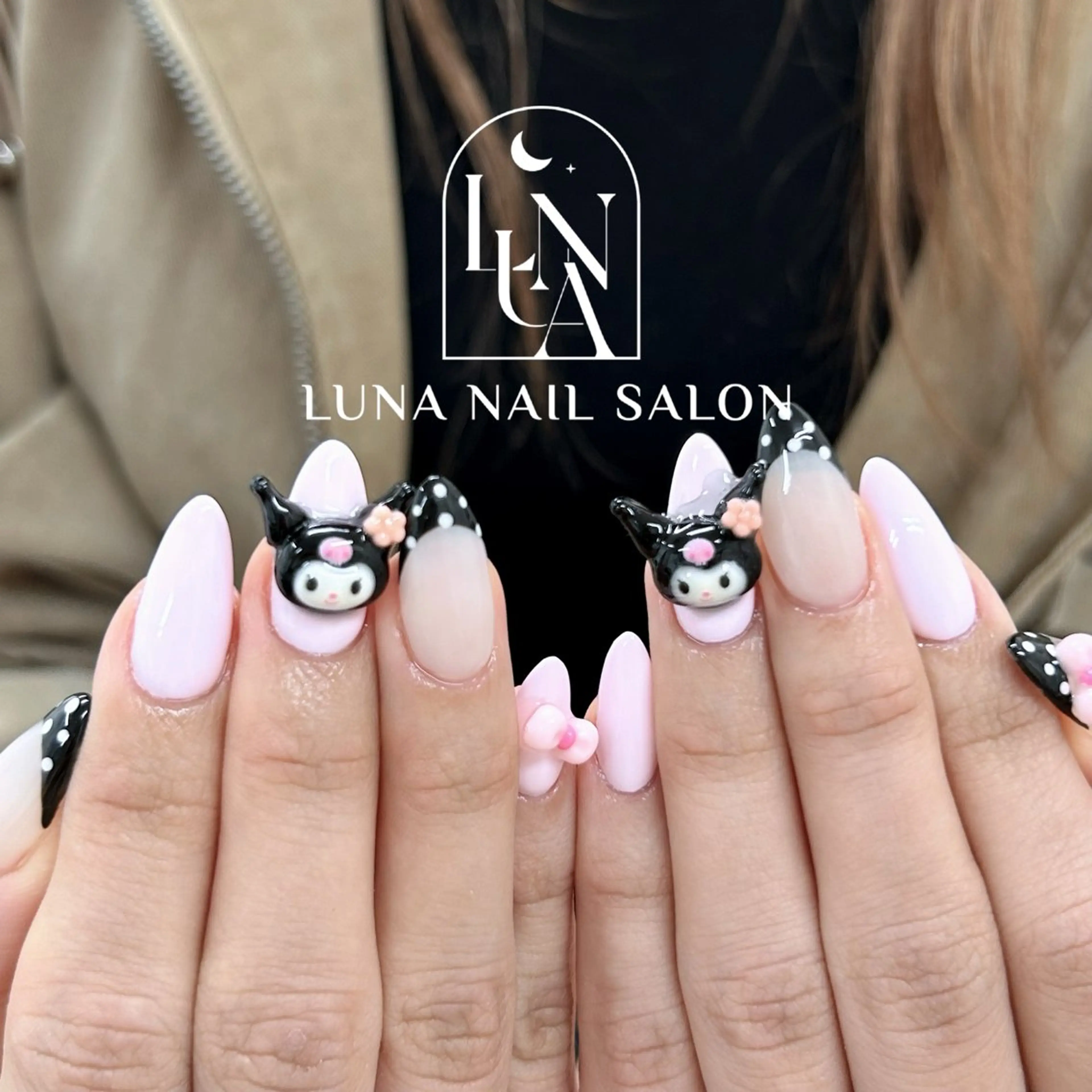 ネイル アートネイル フレンチネイル ジェルネイル ガラスフレンチ 韓国ネイル ハンドネイル ハンドケア LUNA Nail salon💕のネイルデザイン