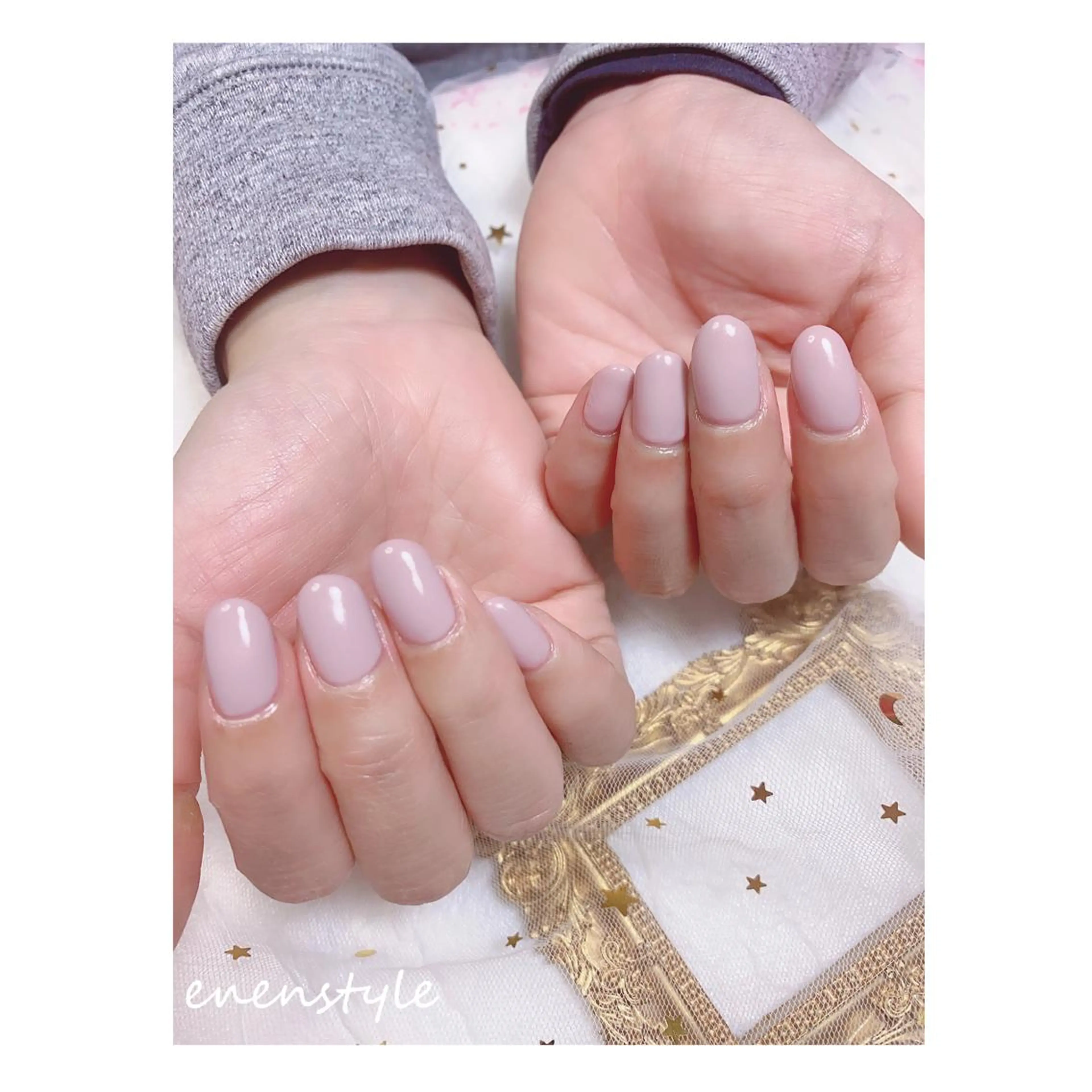 ショート ネイル ジェルネイル ニュアンスネイル オフィスネイル ワンカラーネイル パラジェル 👑enen style👑のネイルデザイン