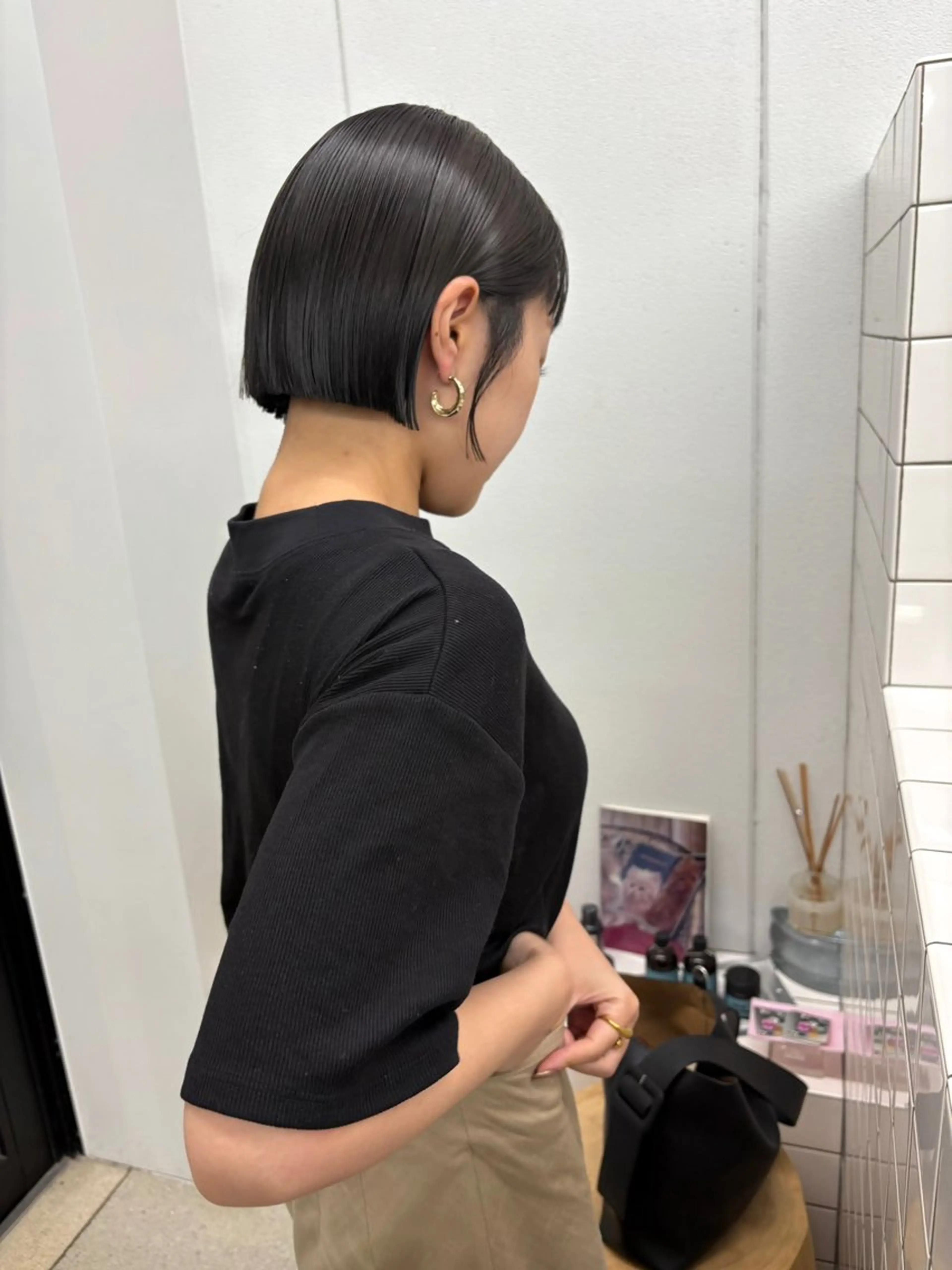 ショート カラー カット ヘアカラー 細川 夕利亜のヘアスタイル