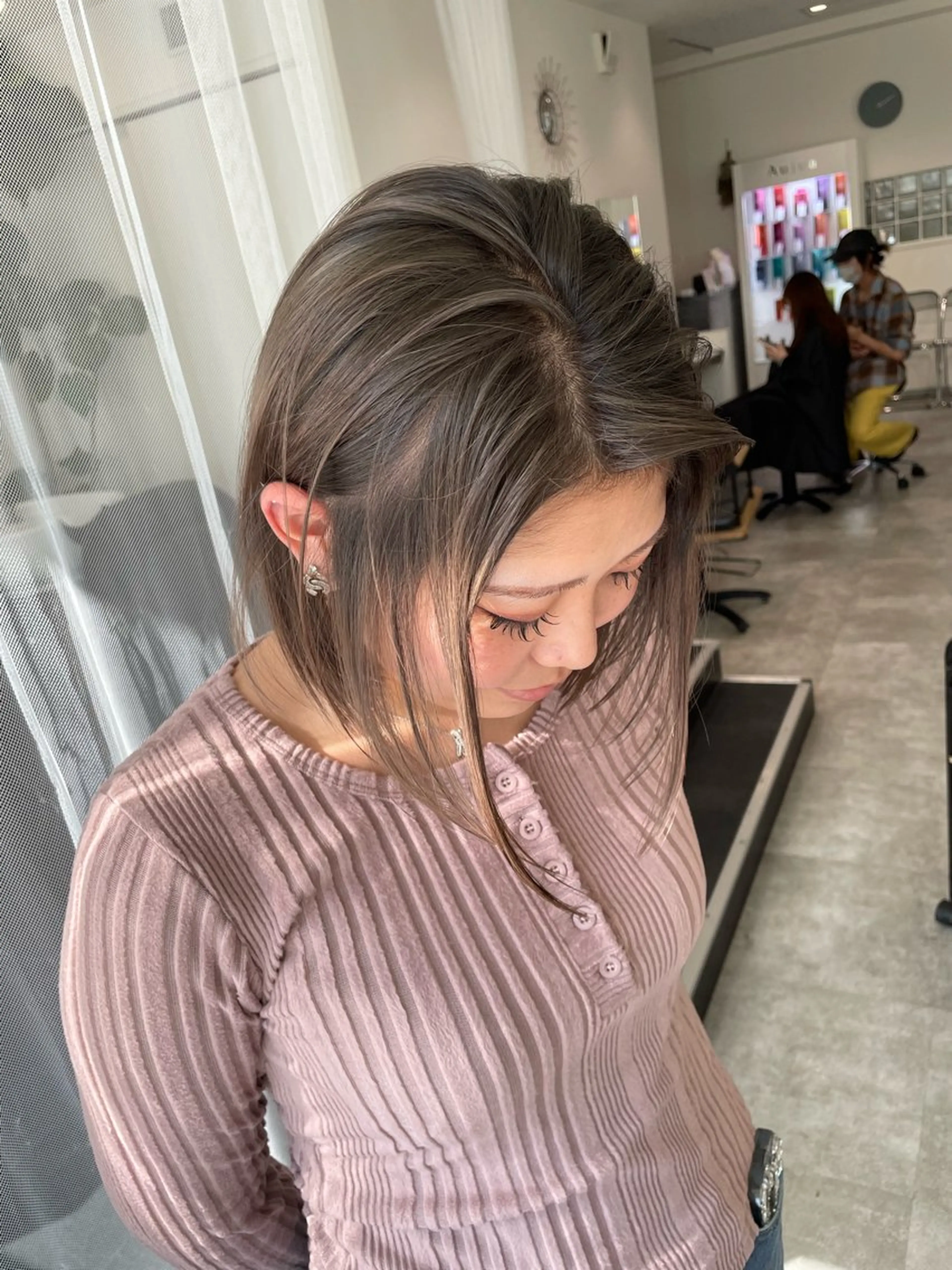 ショート カラー デザインカラー 京都美容師 塩のヘアスタイル