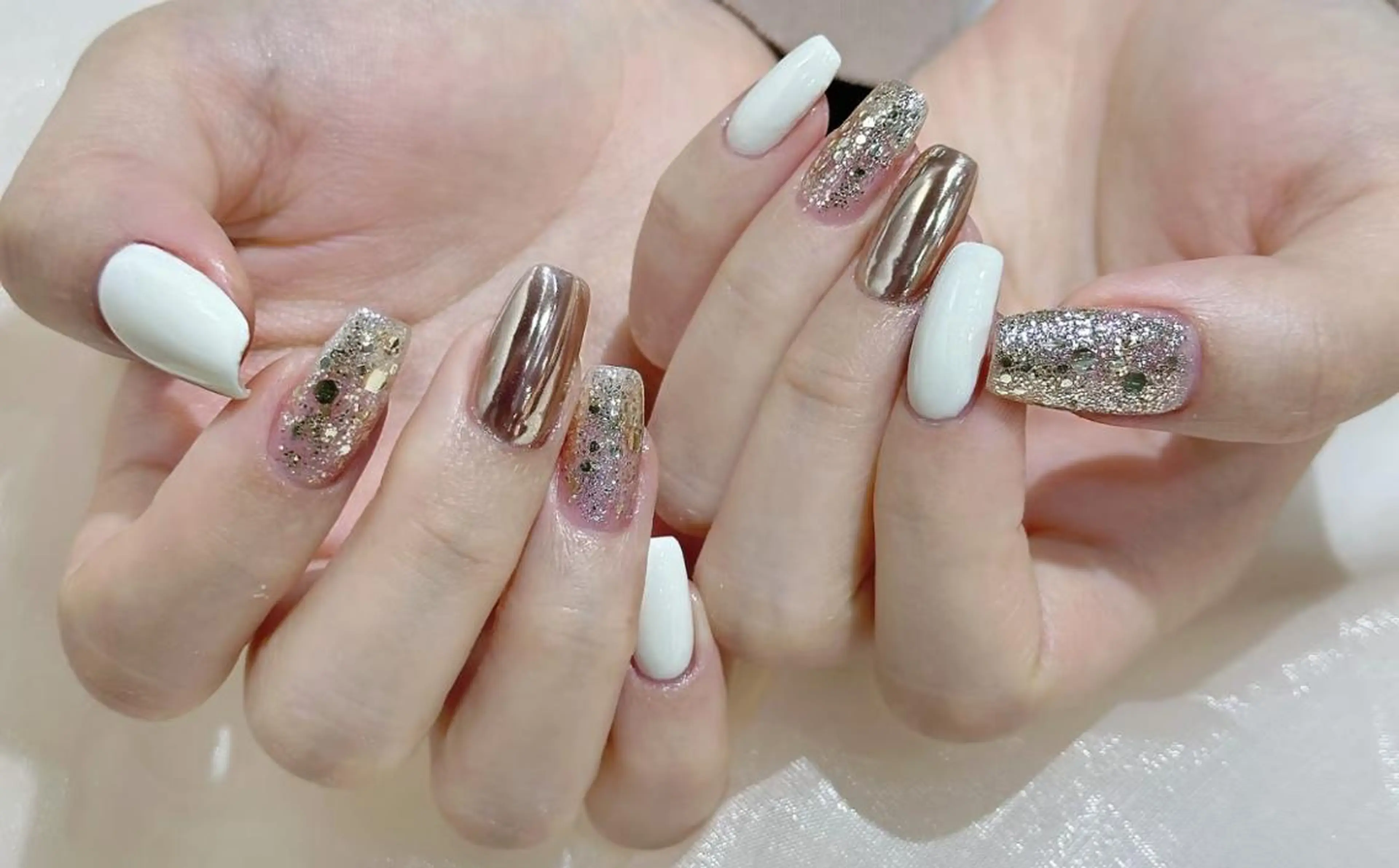 ネイル ハンドネイル 💙羽生 彩光💙のネイルデザイン