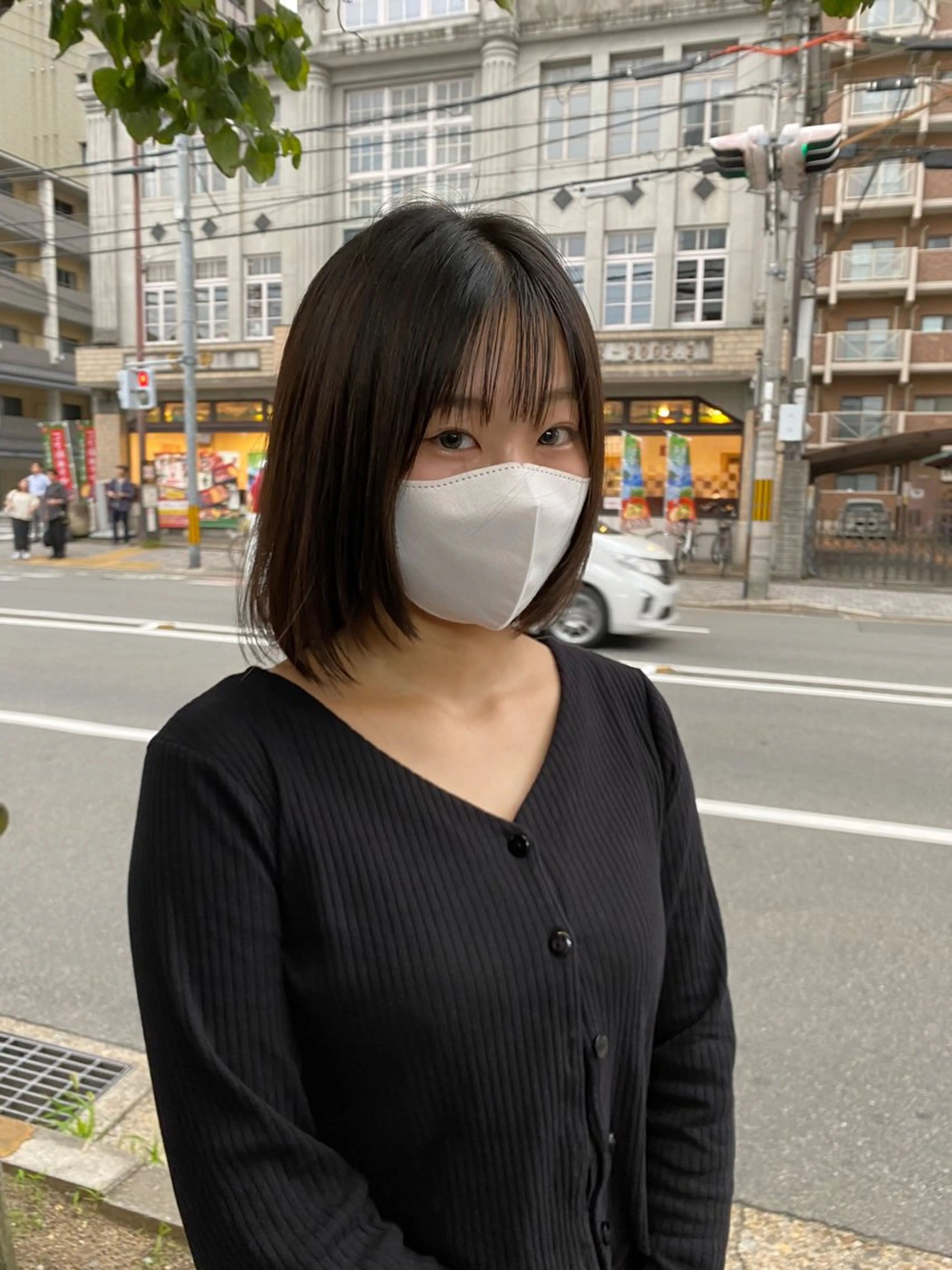 ミディアム カラー 顔まわりレイヤー 韓国風ヘア レイヤーカット ウルフカット ウルフレイヤー レイヤー/艶カラー /韓国ヘア/高松のヘアスタイル