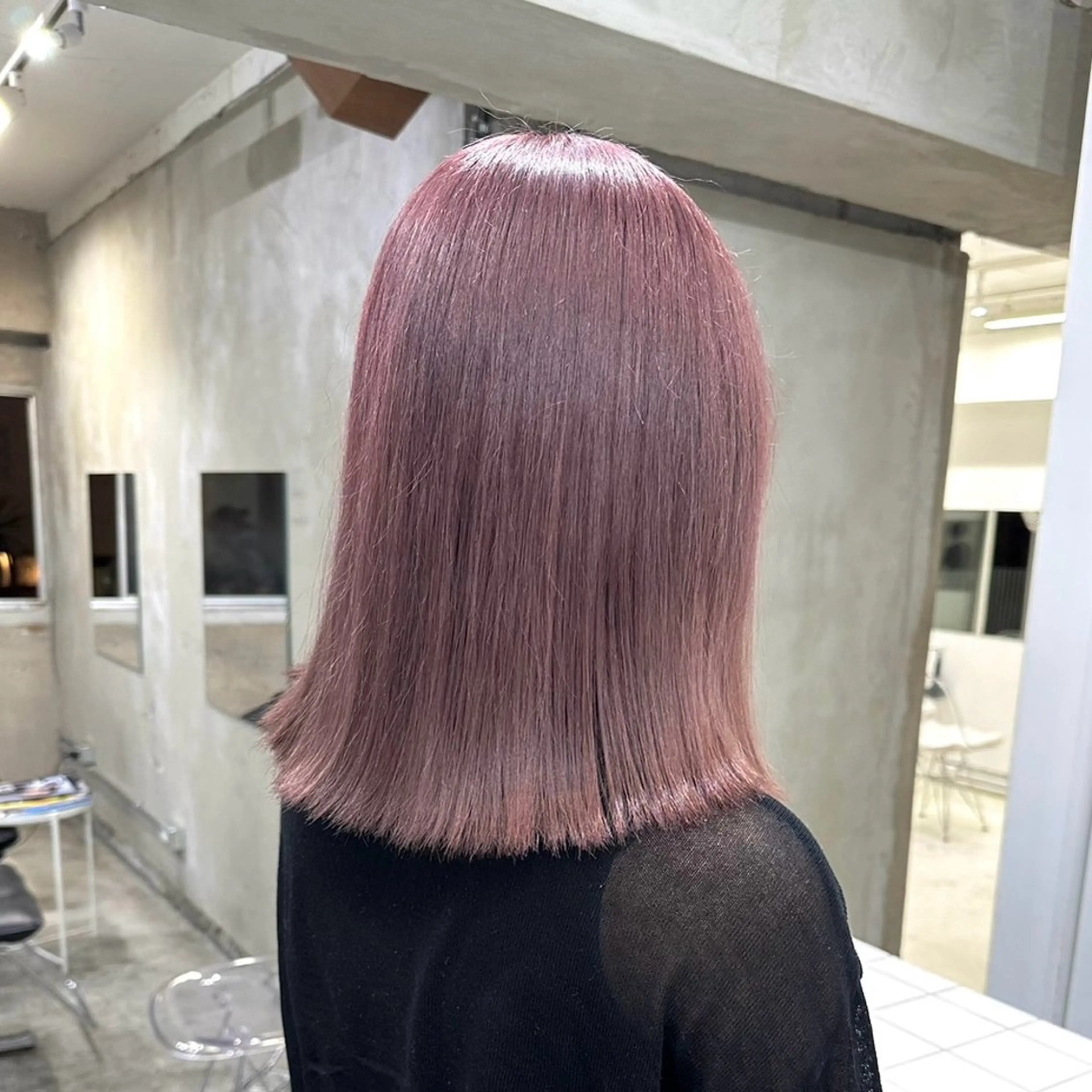 セミロング カラー ヘアアレンジ ヘアカラー トリートメント 海外/ハイトーン🪽 ☯️ami☯️のヘアスタイル