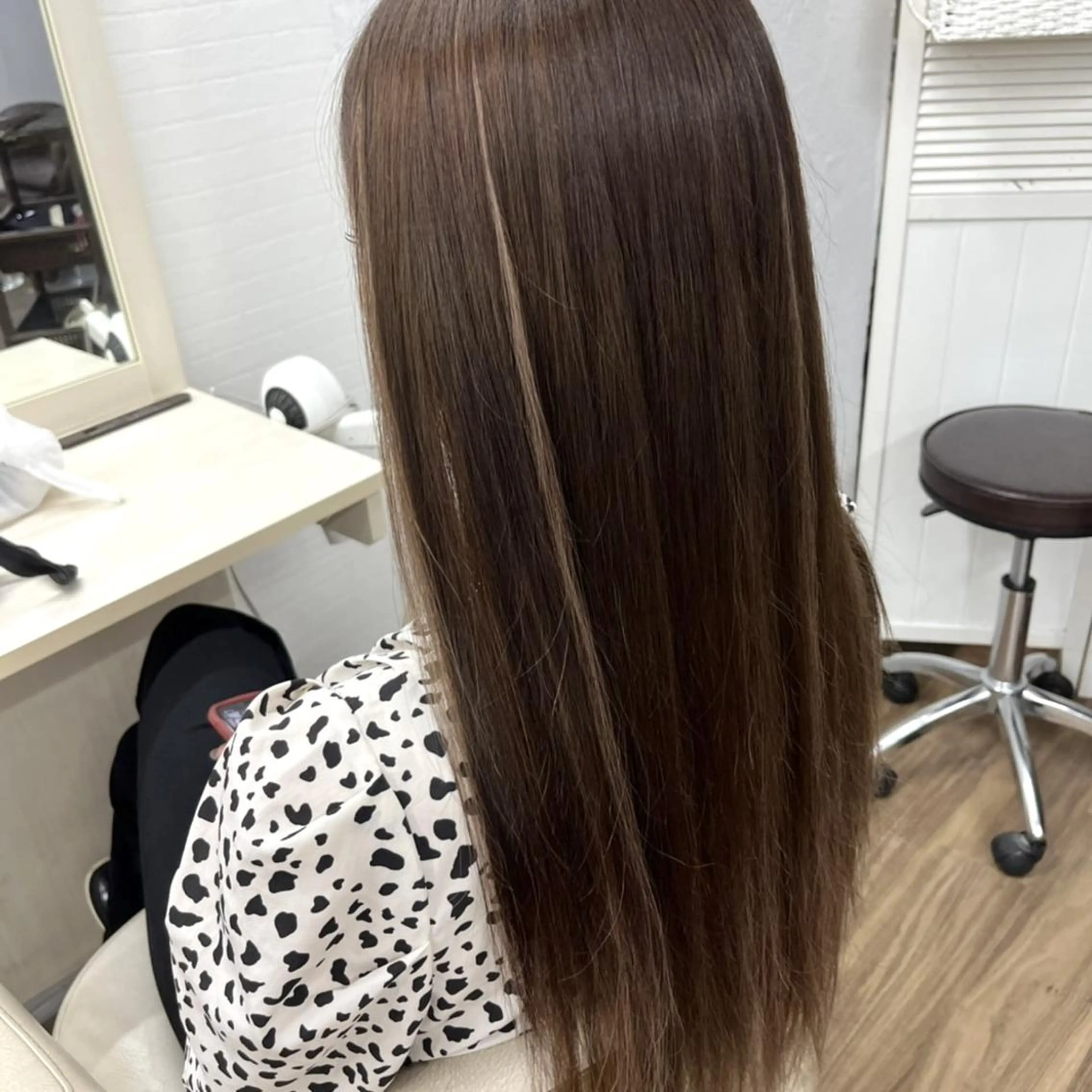 ロング シールエクステ エクステ 髪質改善 トリートメント ヘアカラー GLOSS 心斎橋 山上のヘアスタイル