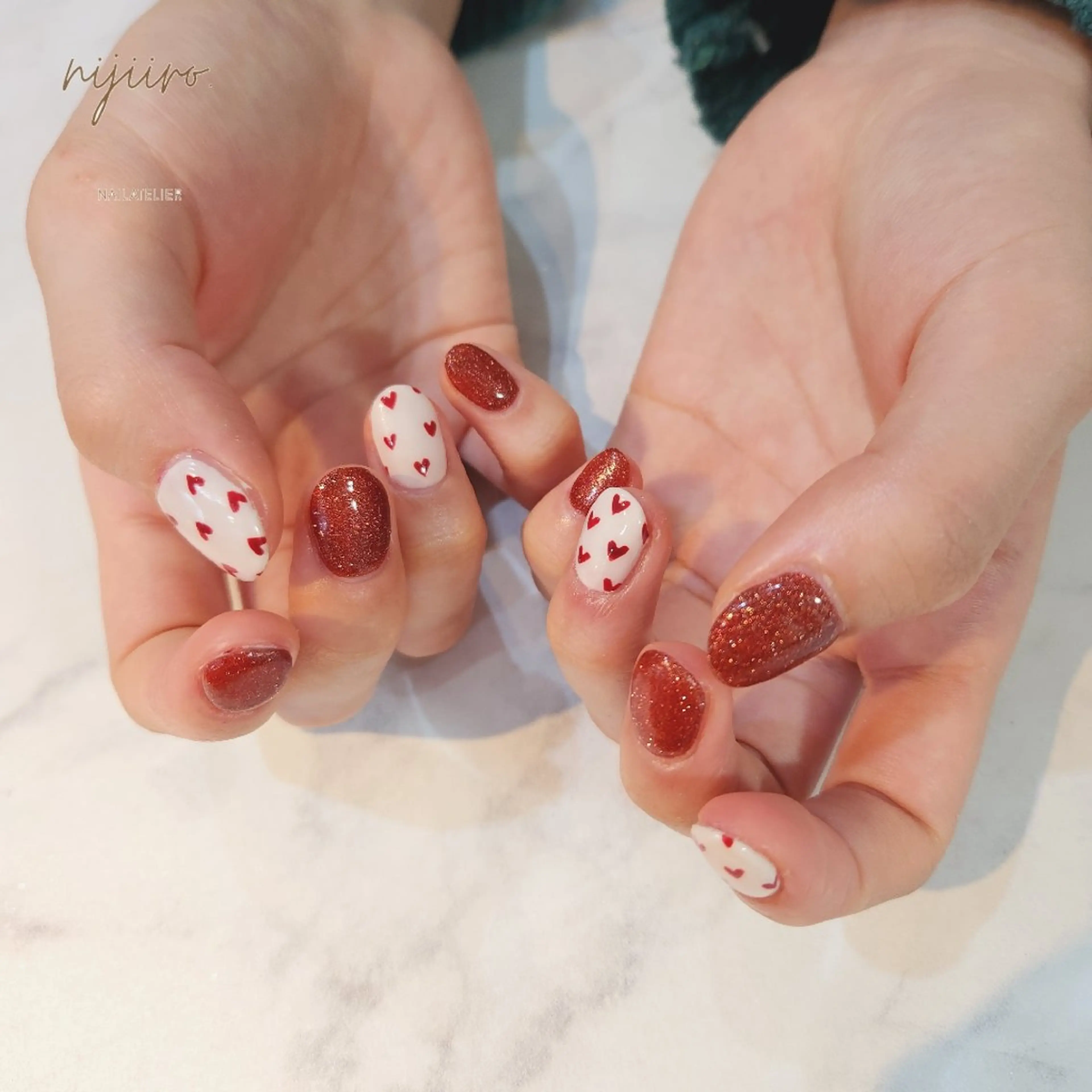 ネイル ハンドネイル nailatelier nijiiro.所属・nijiiro🌈 サトウのネイルデザイン