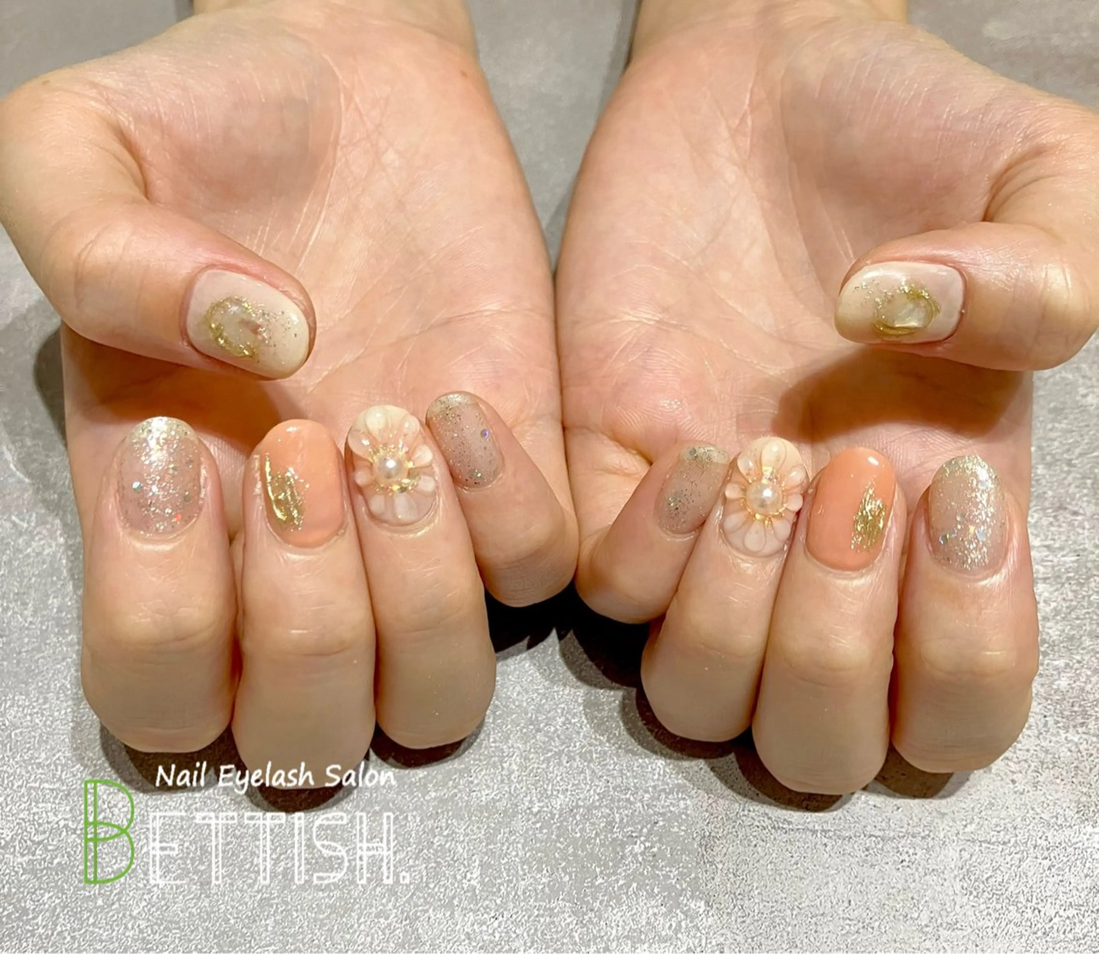 ネイル オレンジ ハンドネイル BETTISH. KUMIKO☺︎︎のネイルデザイン