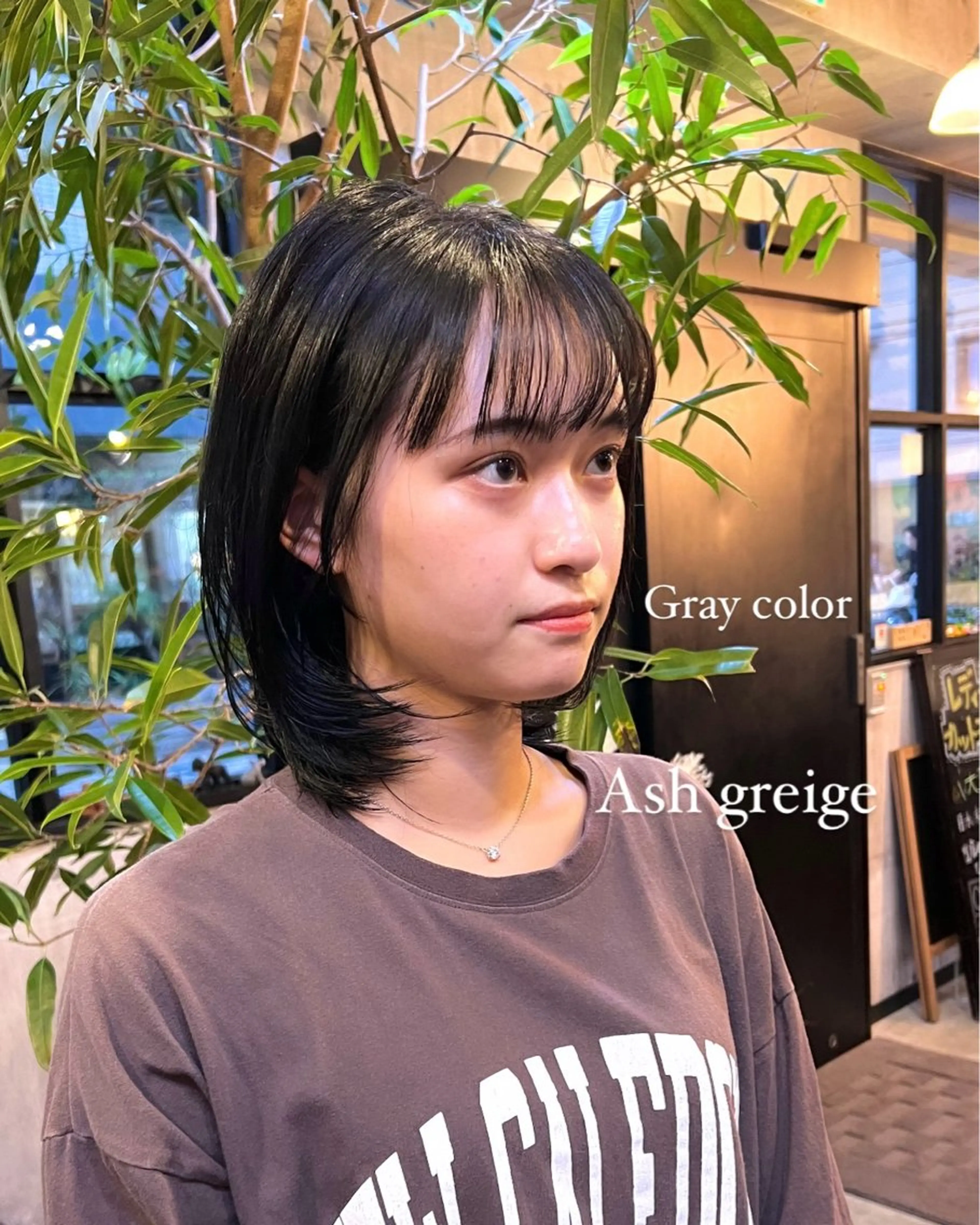 ミディアム カラー 艶ベージュカラー naoki.のヘアスタイル