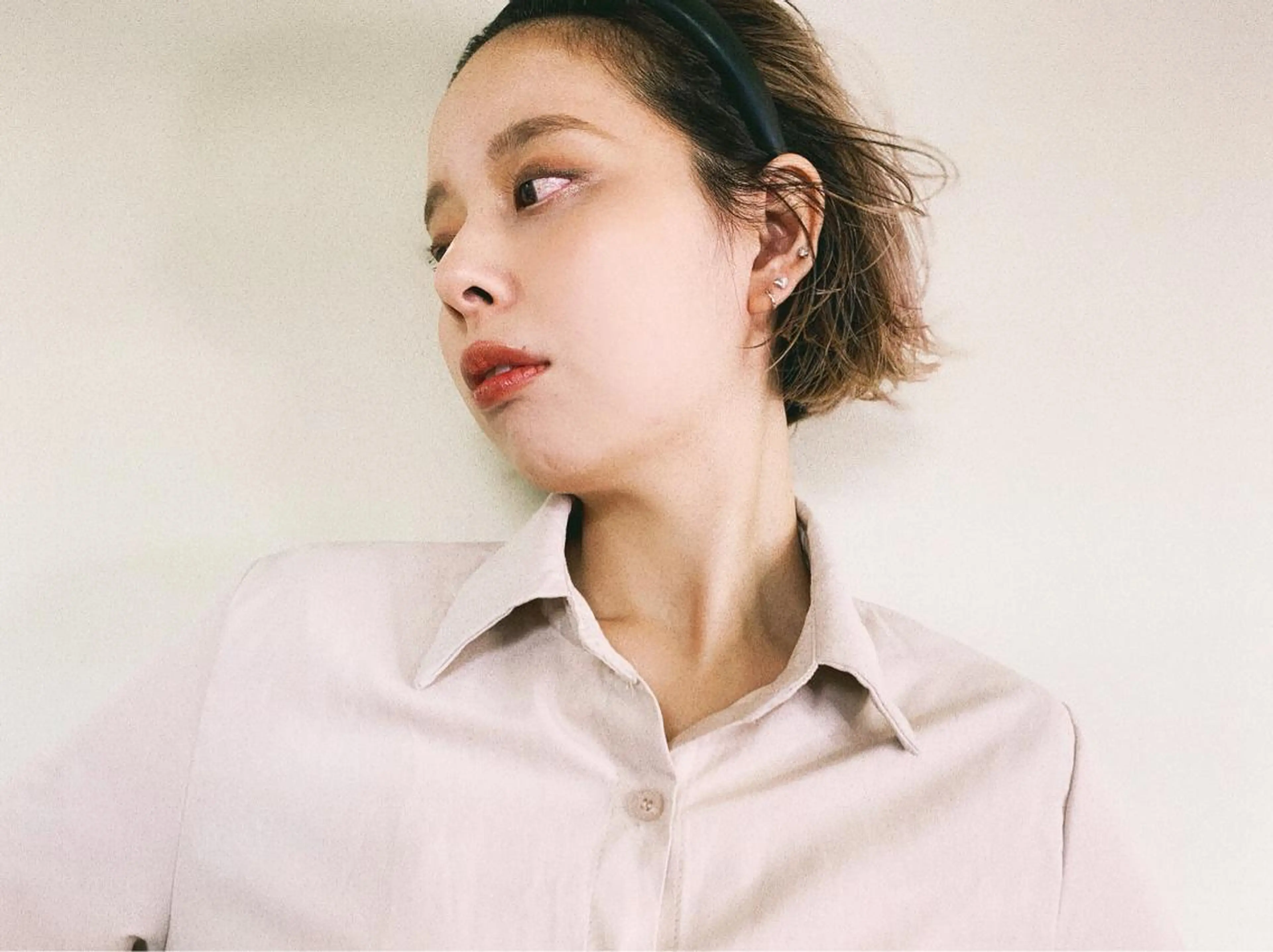 ショート カラー ダブルカラー 上川 美幸のヘアスタイル