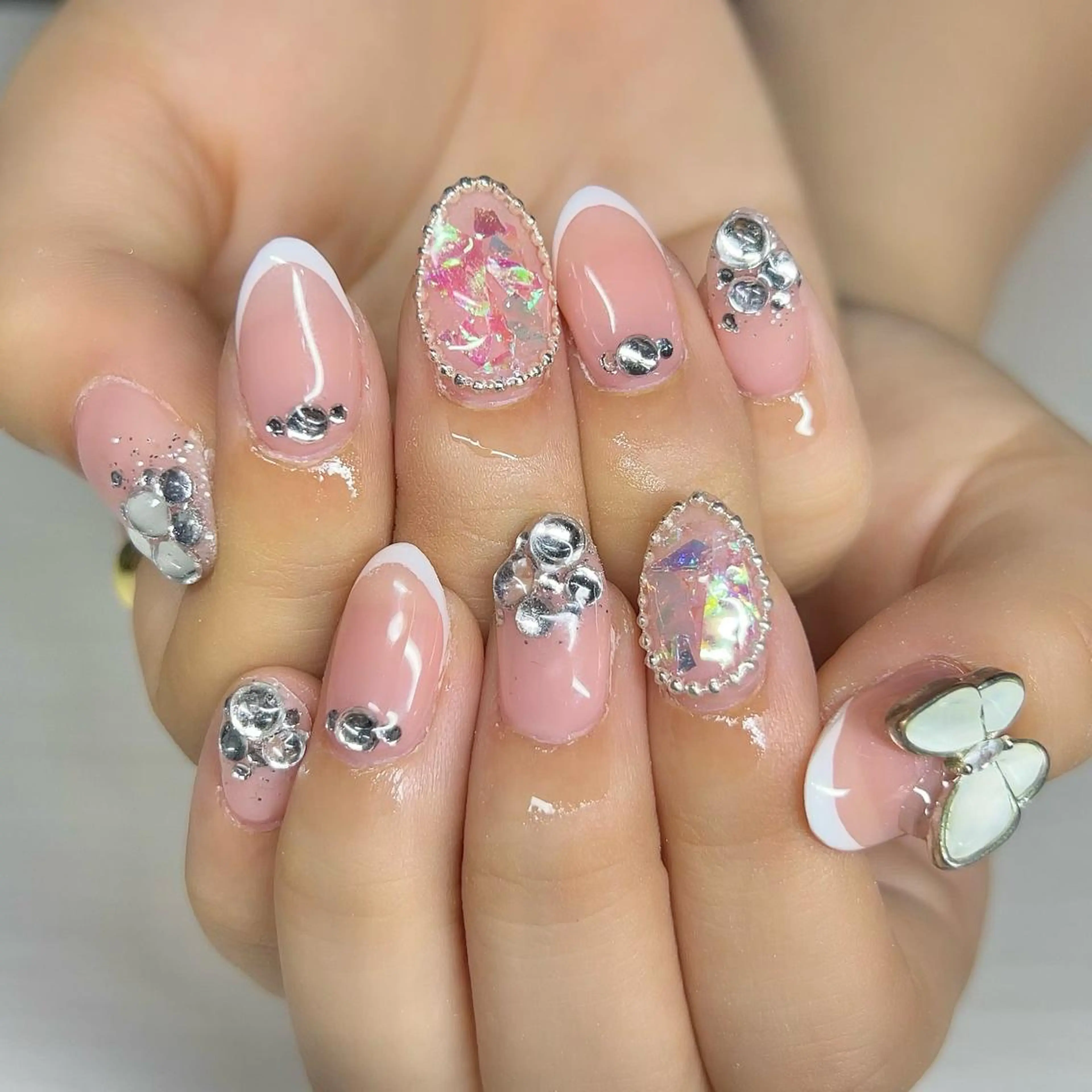 ネイル ワンホンネイル ハンドネイル 【Yappy🌈】 💖P-tanaのネイルデザイン