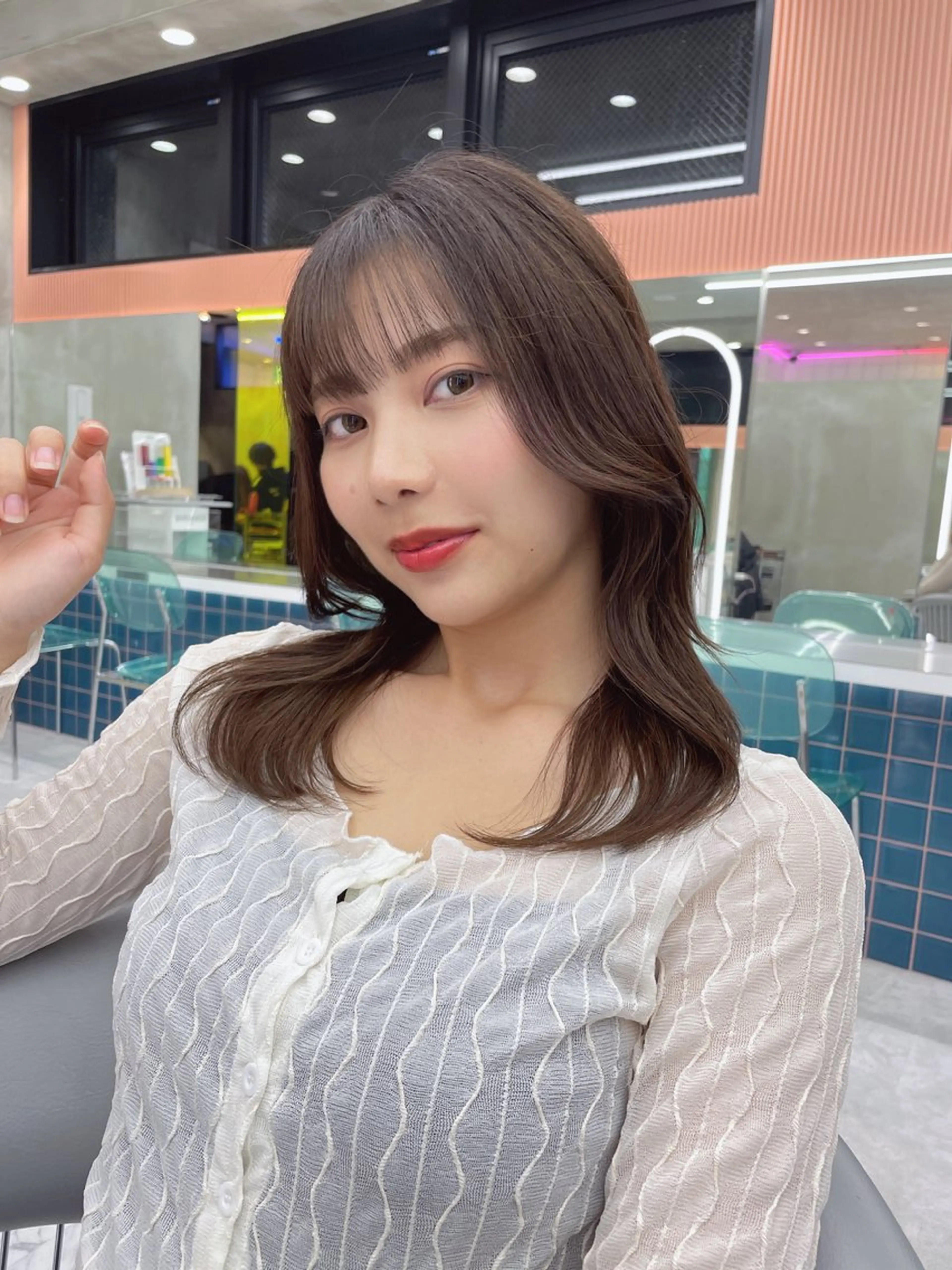 透明感☘️似合わせカラー＋ナノスチーム付　TOKIOクイックトリートメント✨✨【白髪染め⭕️】の写真