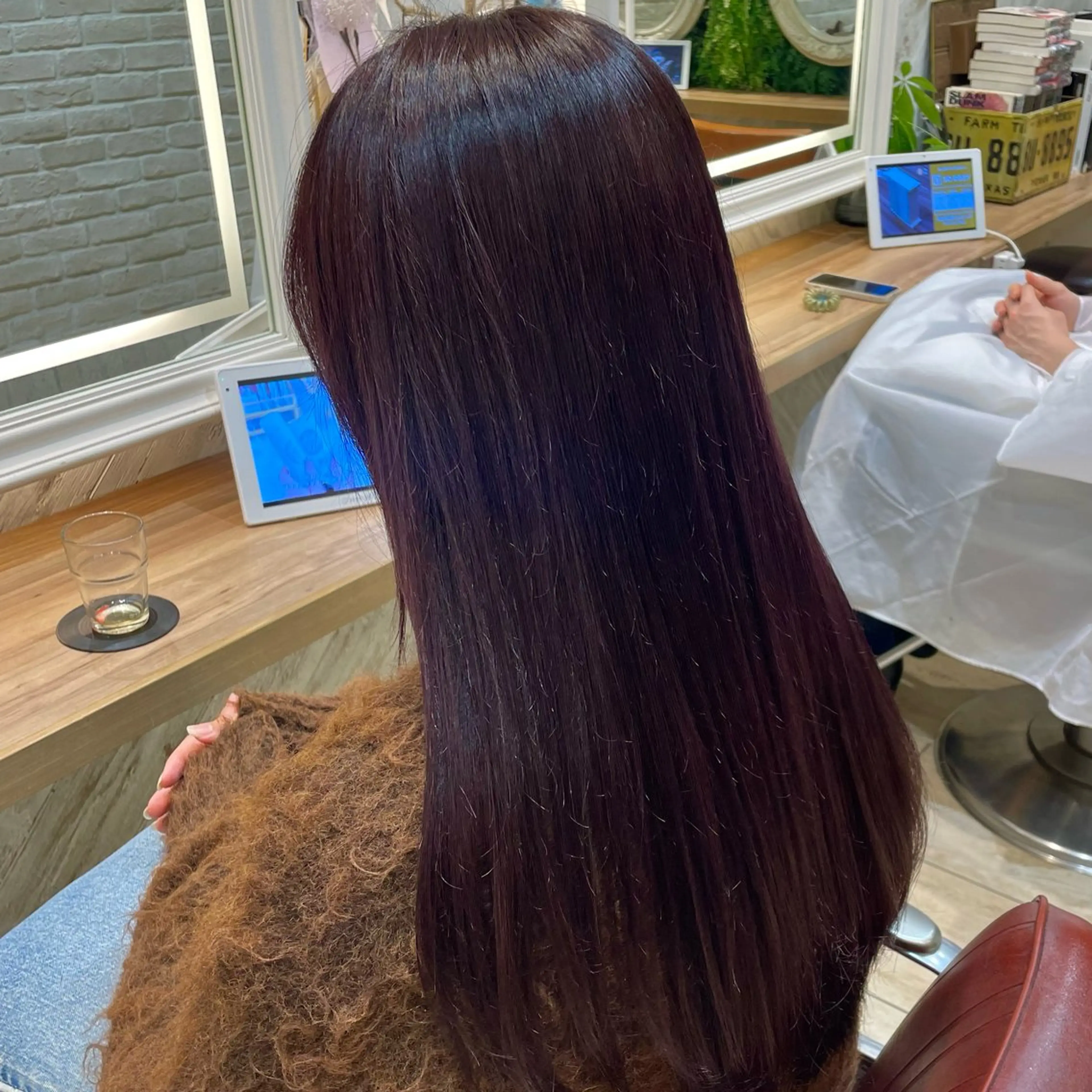 ロング カラー ラベンダーカラー ラベンダーピンク ピンクカラー 横浜パーマ🌐 暖色カラー🍒もえかのヘアスタイル