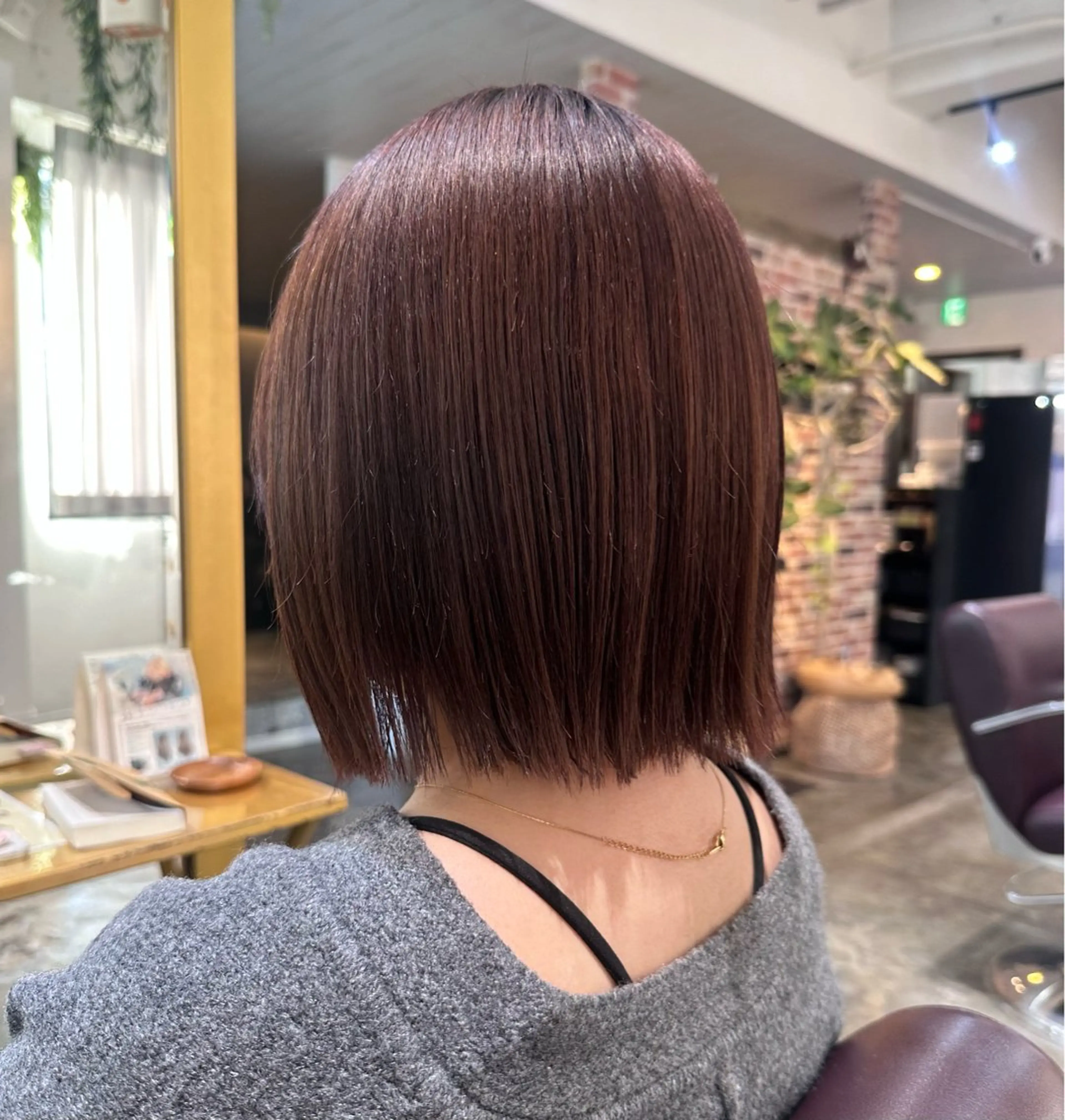 ミディアム カラー ブラウンカラー ピンクカラー ピンクブラウン カット ヘアカラー トリートメント 艶髪/レイヤー 💖心斎橋/Sakiのヘアスタイル