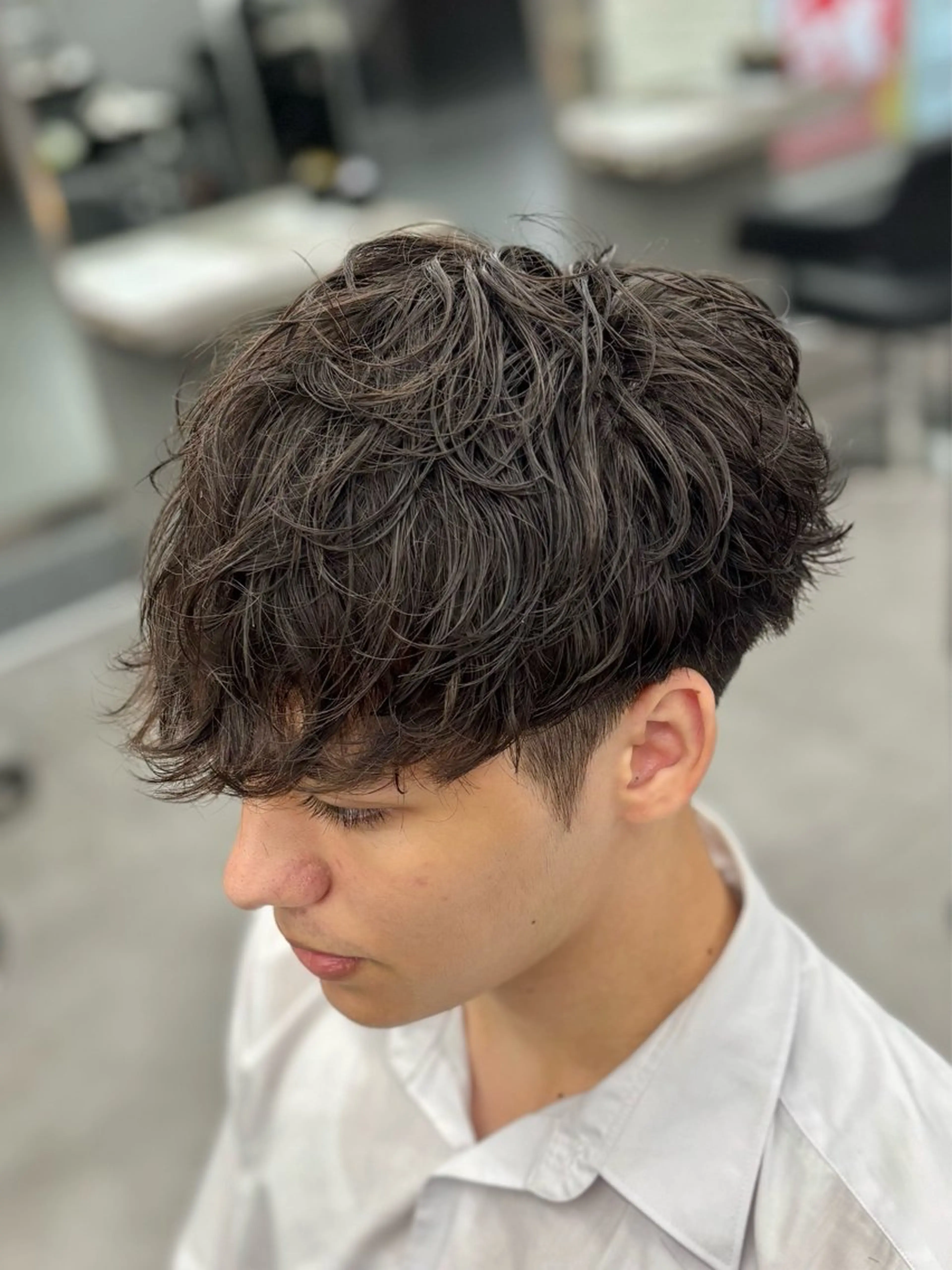 【✨個性を出したい方はこちら✨】メンズパーマ+メンズカット［フリンジカール/プードルパーマ/フリンジカット/Vマッシュ］の写真