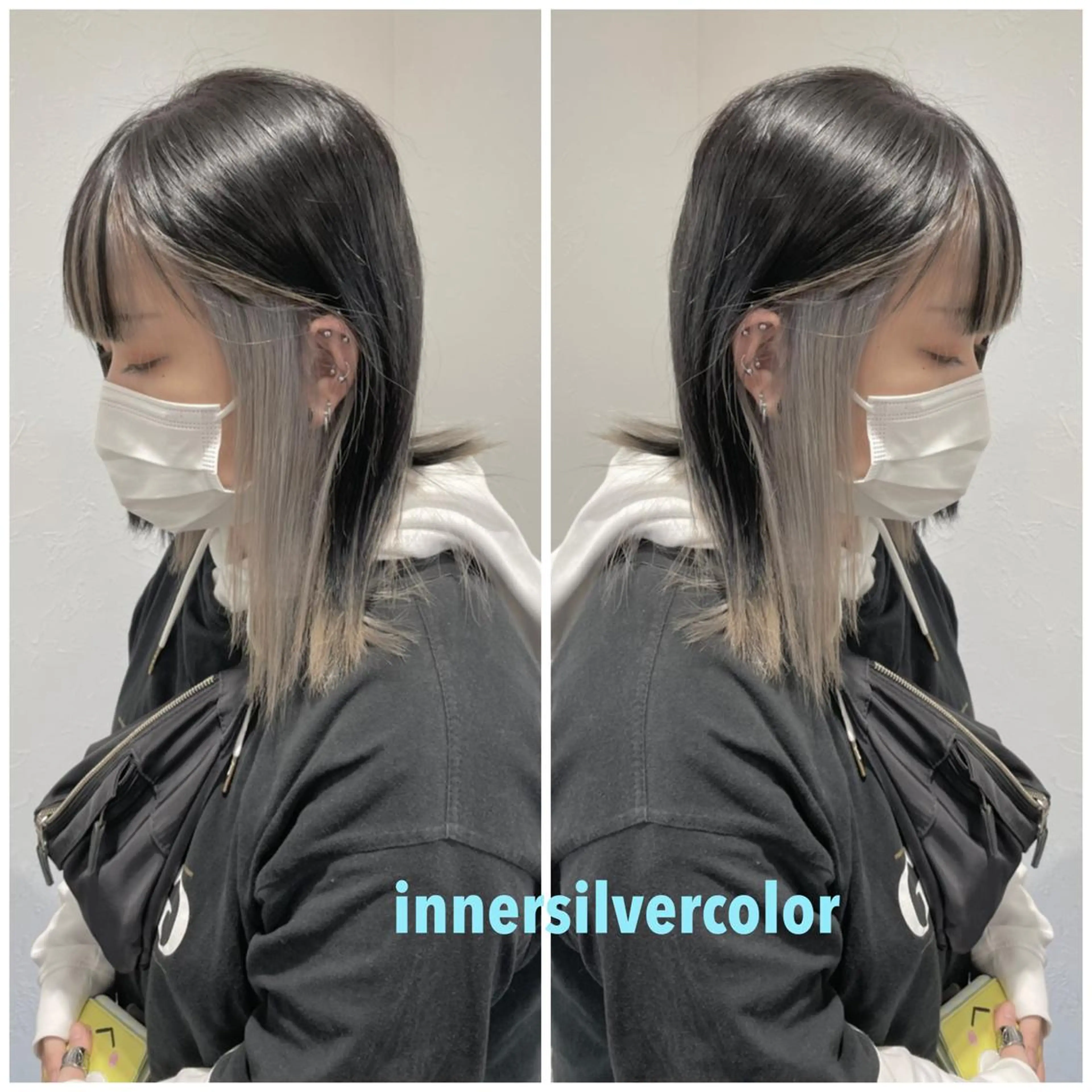 アクセサリーカラー＋全体カラー＋トリートメントの写真