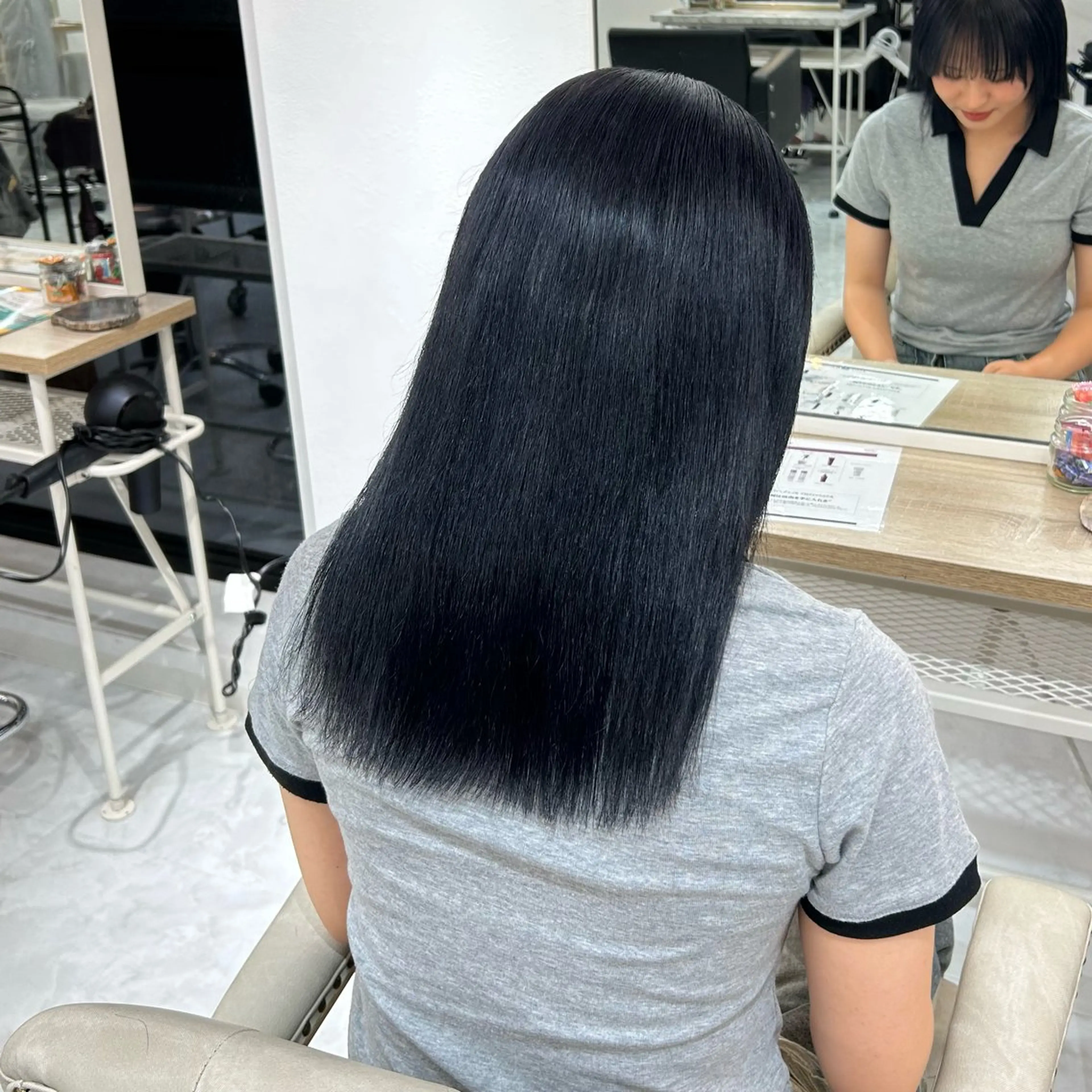 セミロング カラー 🥀YUIHA🥀 テザインカラー♥のヘアスタイル