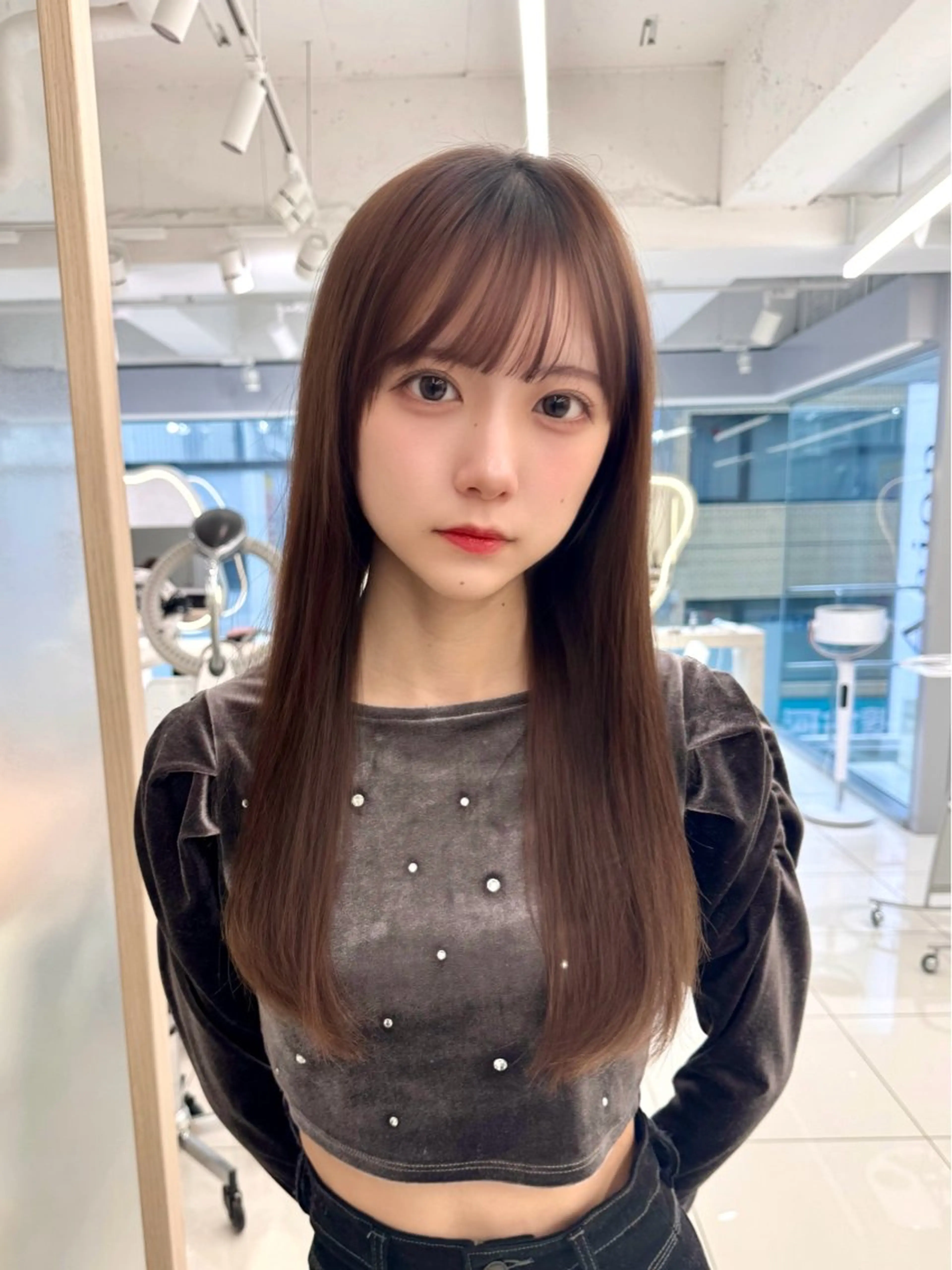 ロング レイヤー/韓国/ 顔周り/しんやのヘアスタイル