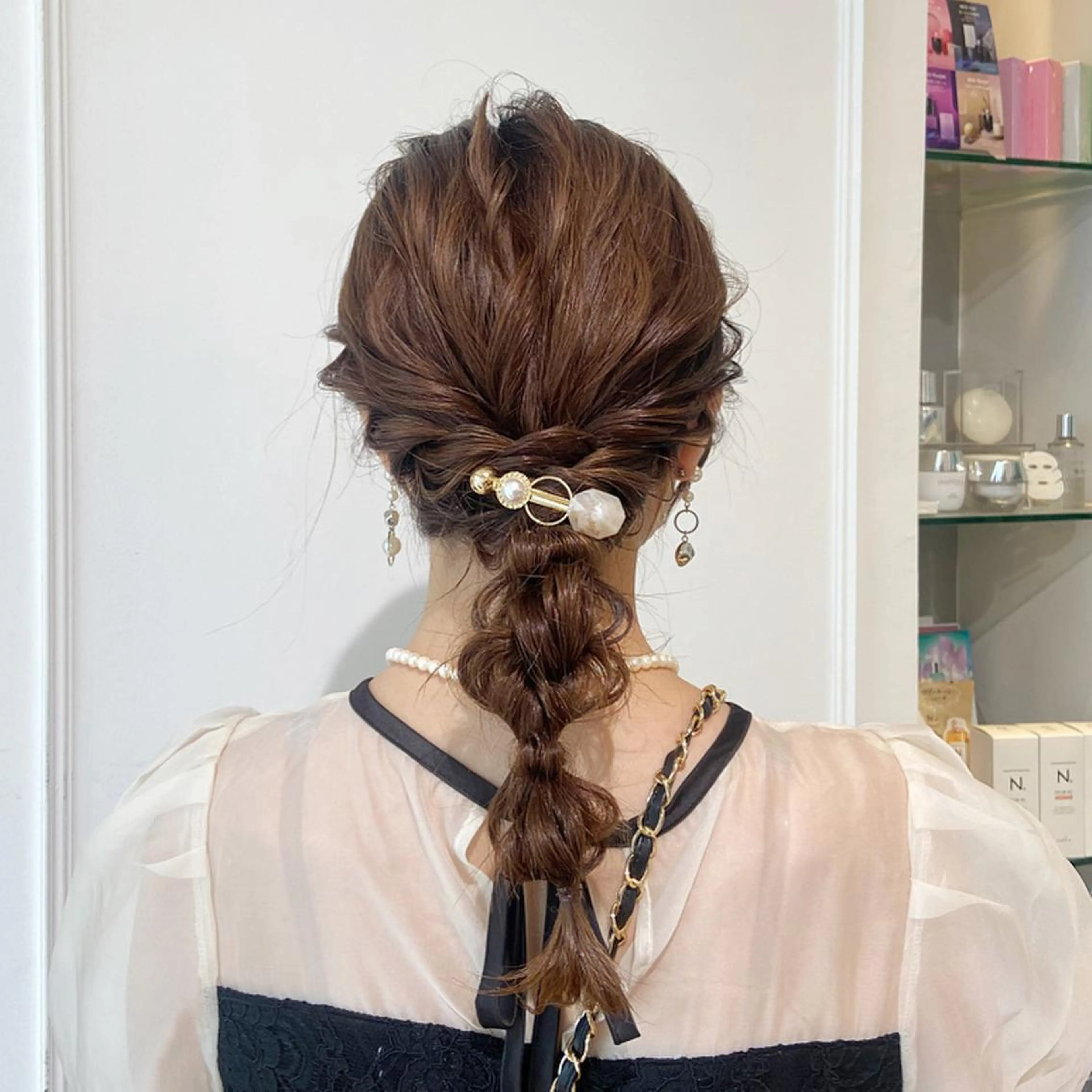 ロング ヘアアレンジ ヘアセット 🫧 nanaco🫧のヘアスタイル