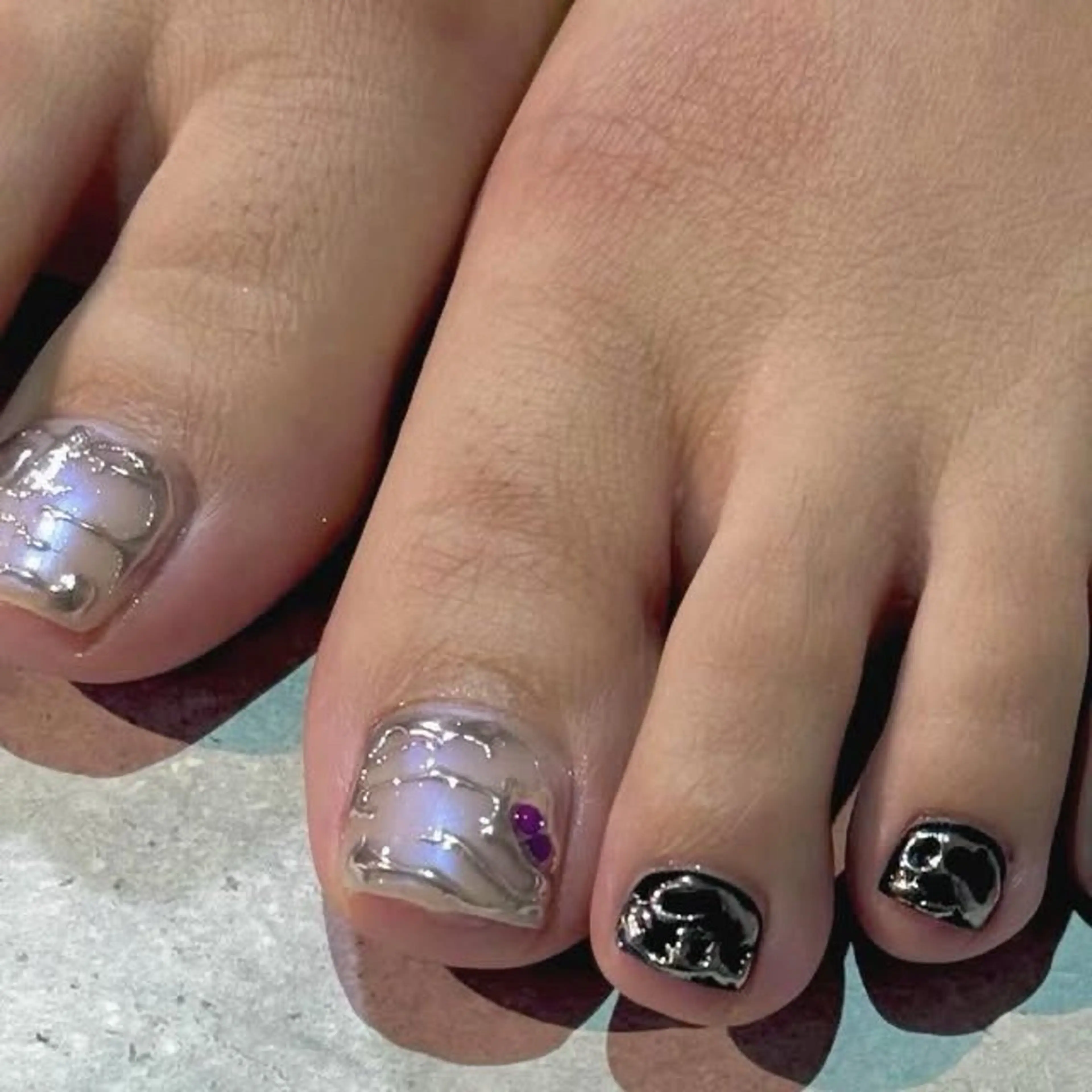 ネイル 韓国ネイル 持ち込み ニュアンスネイル ネイルチップ 冬ネイル RINN ANA.CHUOのネイルデザイン