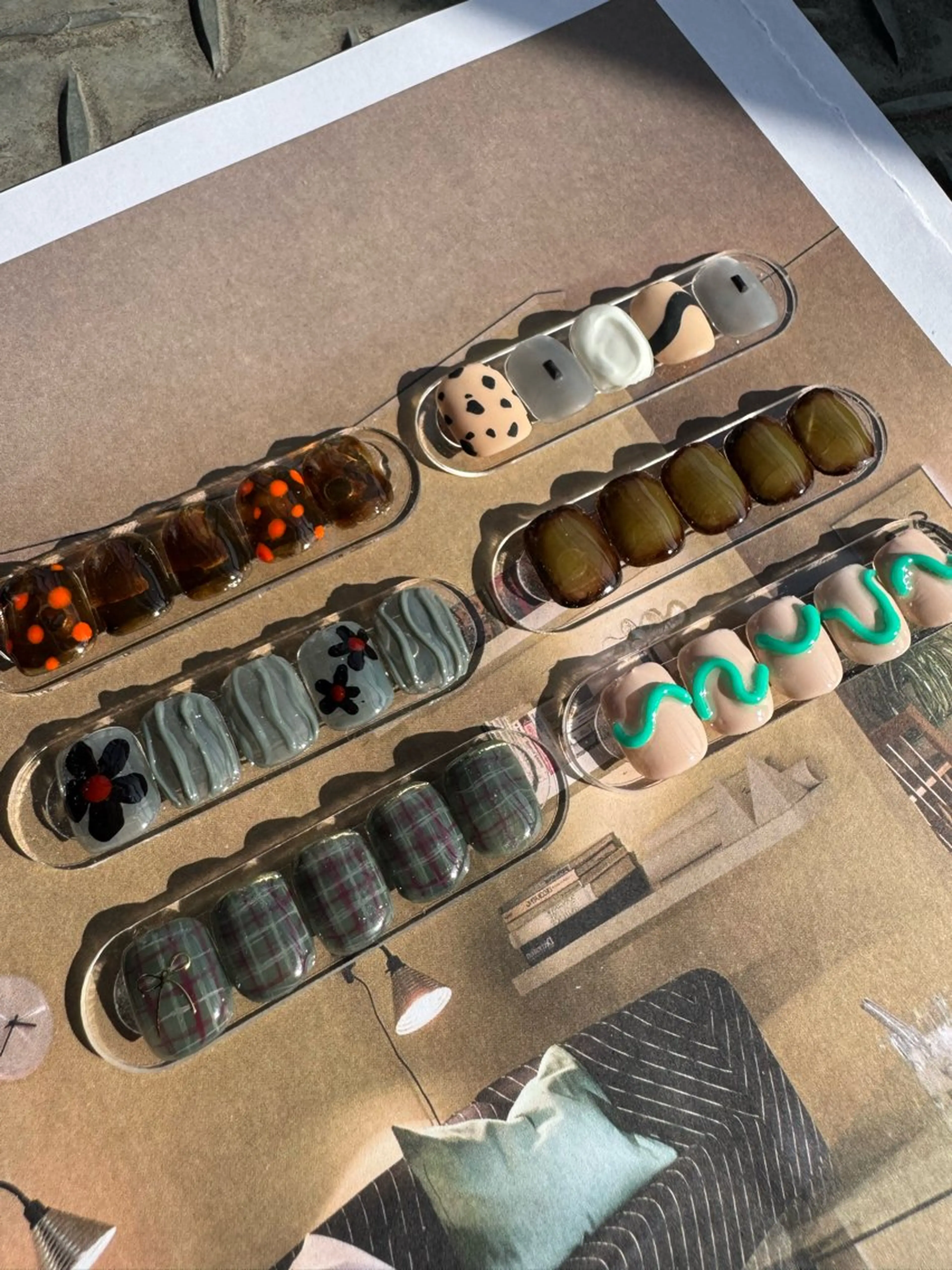 【オフ無し】⁂定額サンプルアート⁂ 30種のサンプルの中からお好きなデザインをお選びいただけます⭐️の写真