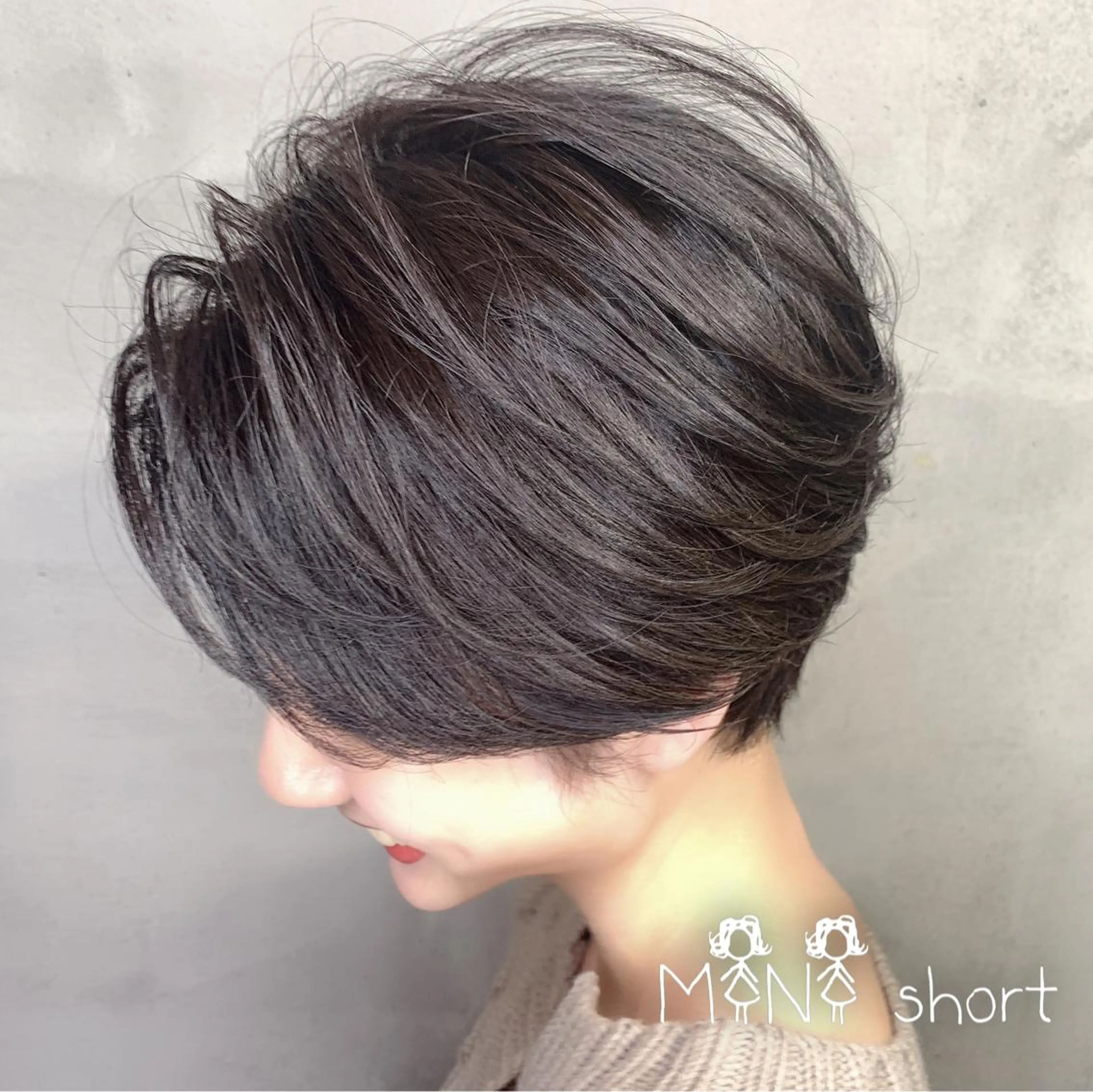 ショート ボブ くせ毛 顔周りカット 髪質改善 韓国風ヘア カット ヘアカラー トリートメント 武田涼レイヤーカット 髪質改善×縮毛矯正のヘアスタイル