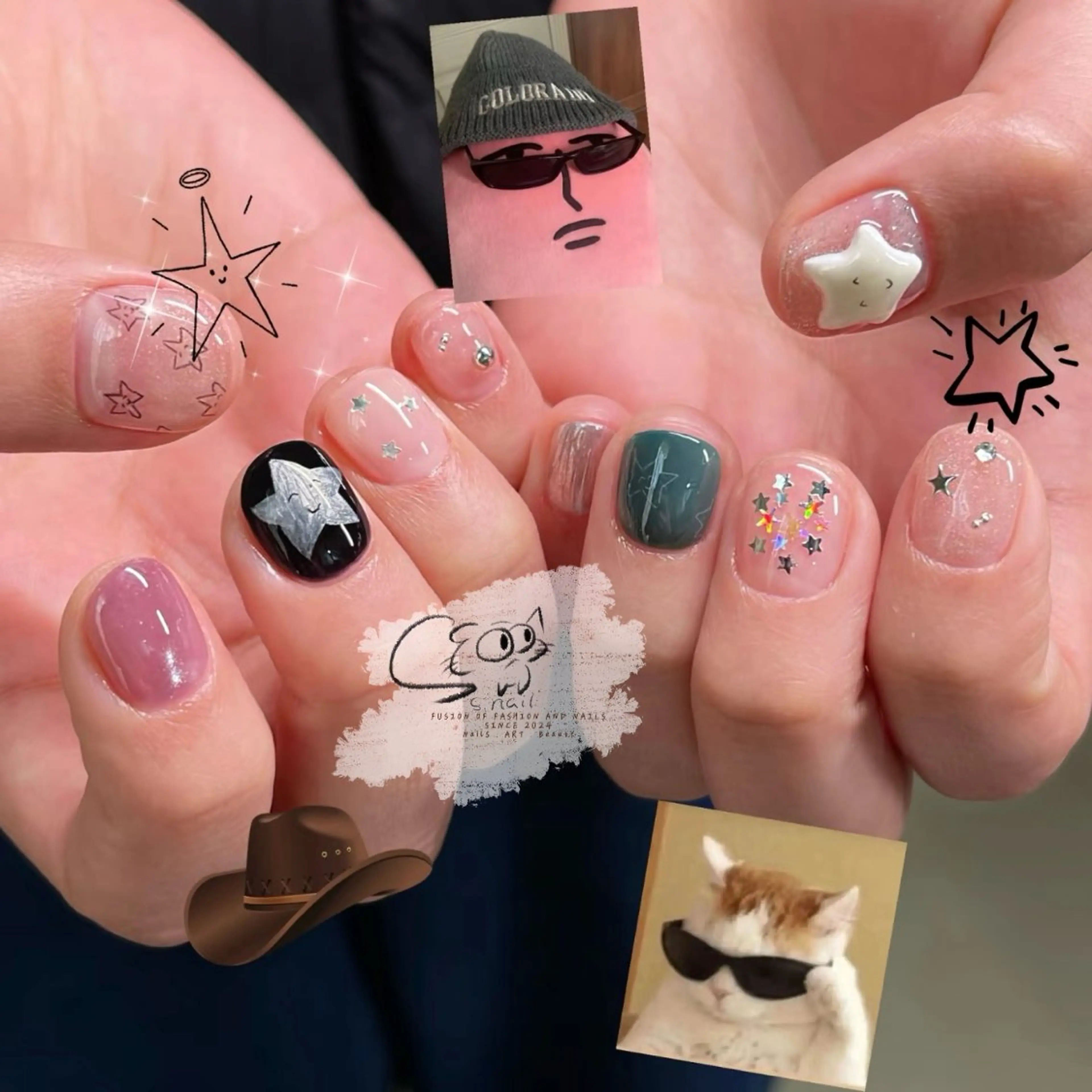 ネイル チークネイル フレンチネイル グラデーション マグネットネイル ワンカラーネイル ハンドネイル S.nail所属・S.nail _のネイルデザイン