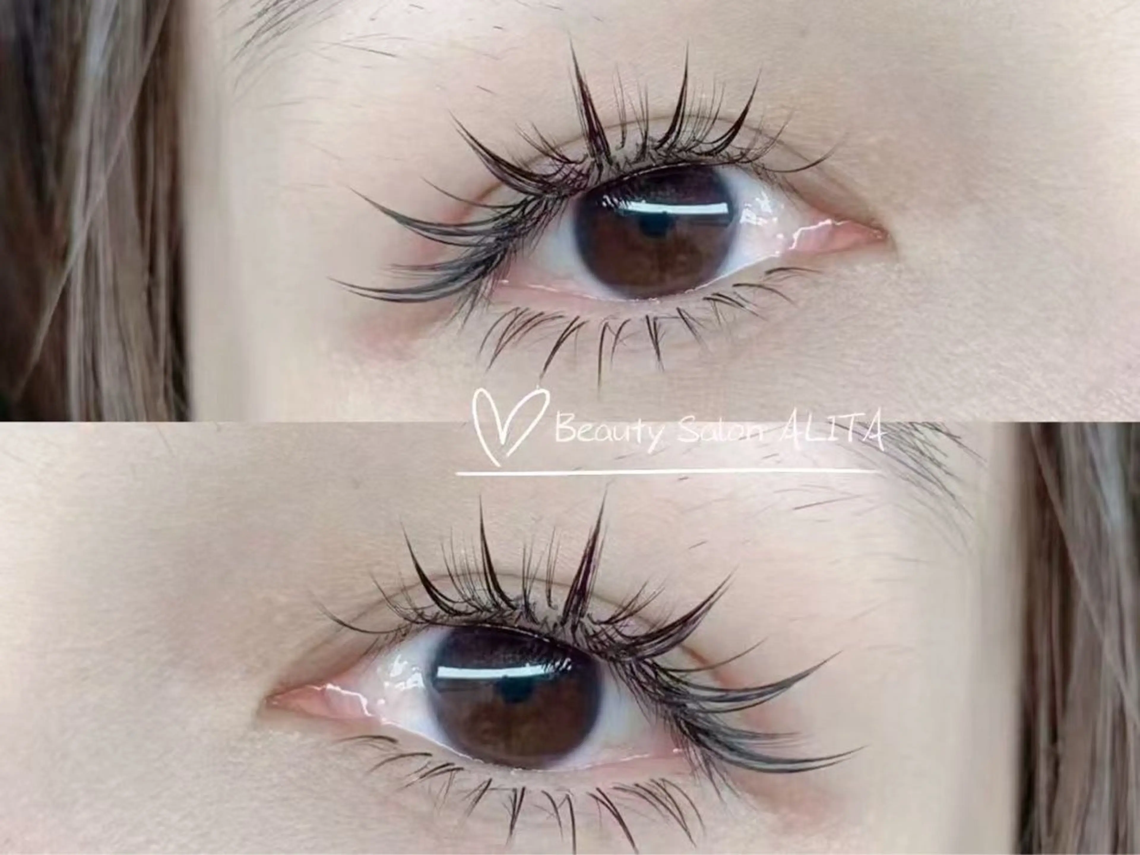 マツエク・マツパ 束感まつ毛 カラーマツエク フラットラッシュ 韓国風マツエク Lカール マツエク ALITA 池袋店✨のマツエク・マツパデザイン
