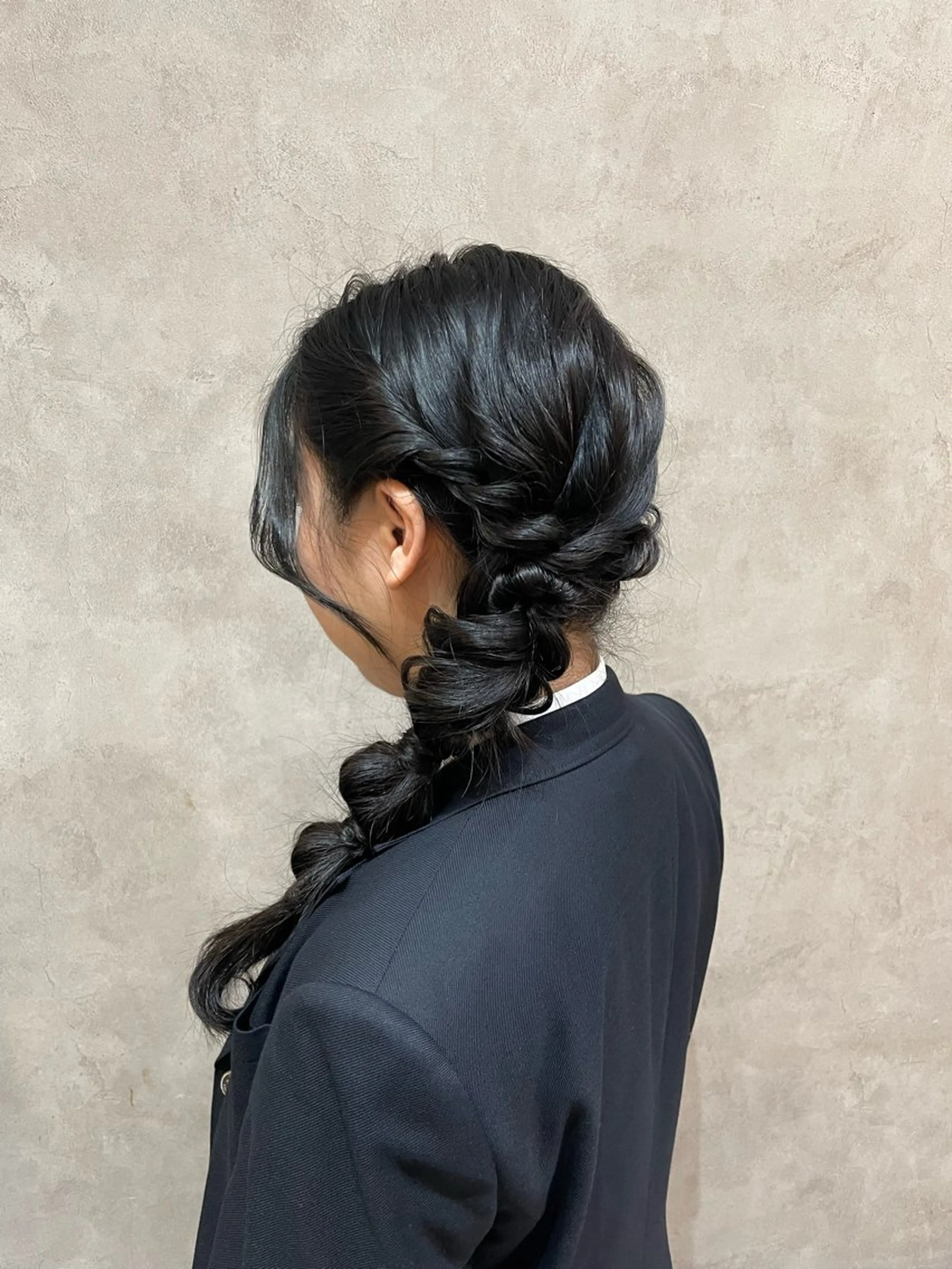 ヘアアレンジ 卒業式のヘアスタイル 暗髪カラー/艶カラー /ヘアセットのヘアスタイル