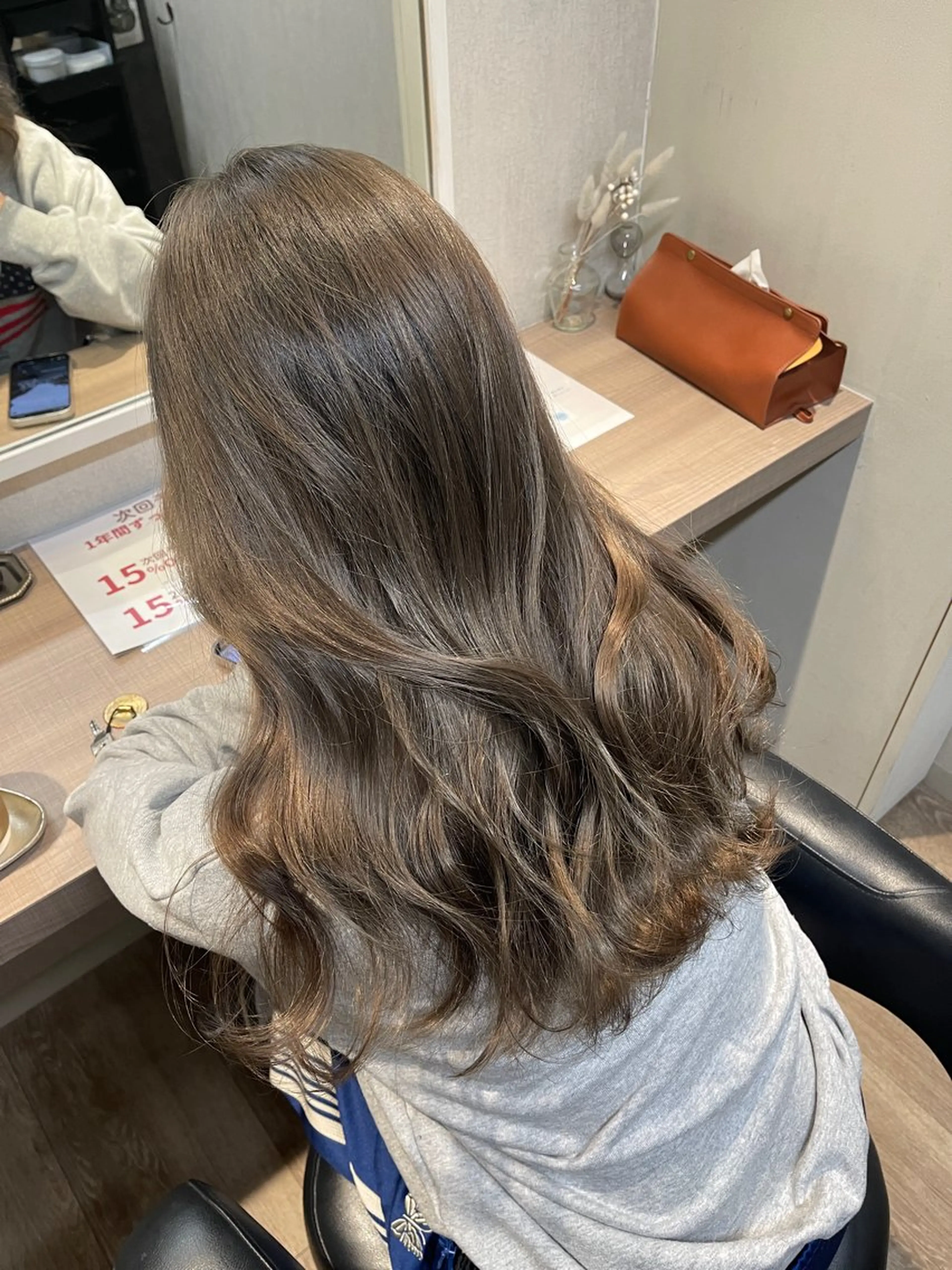 ロング カラー ヘアカラー トリートメント ANDIAMO SAKAE  楓のヘアスタイル