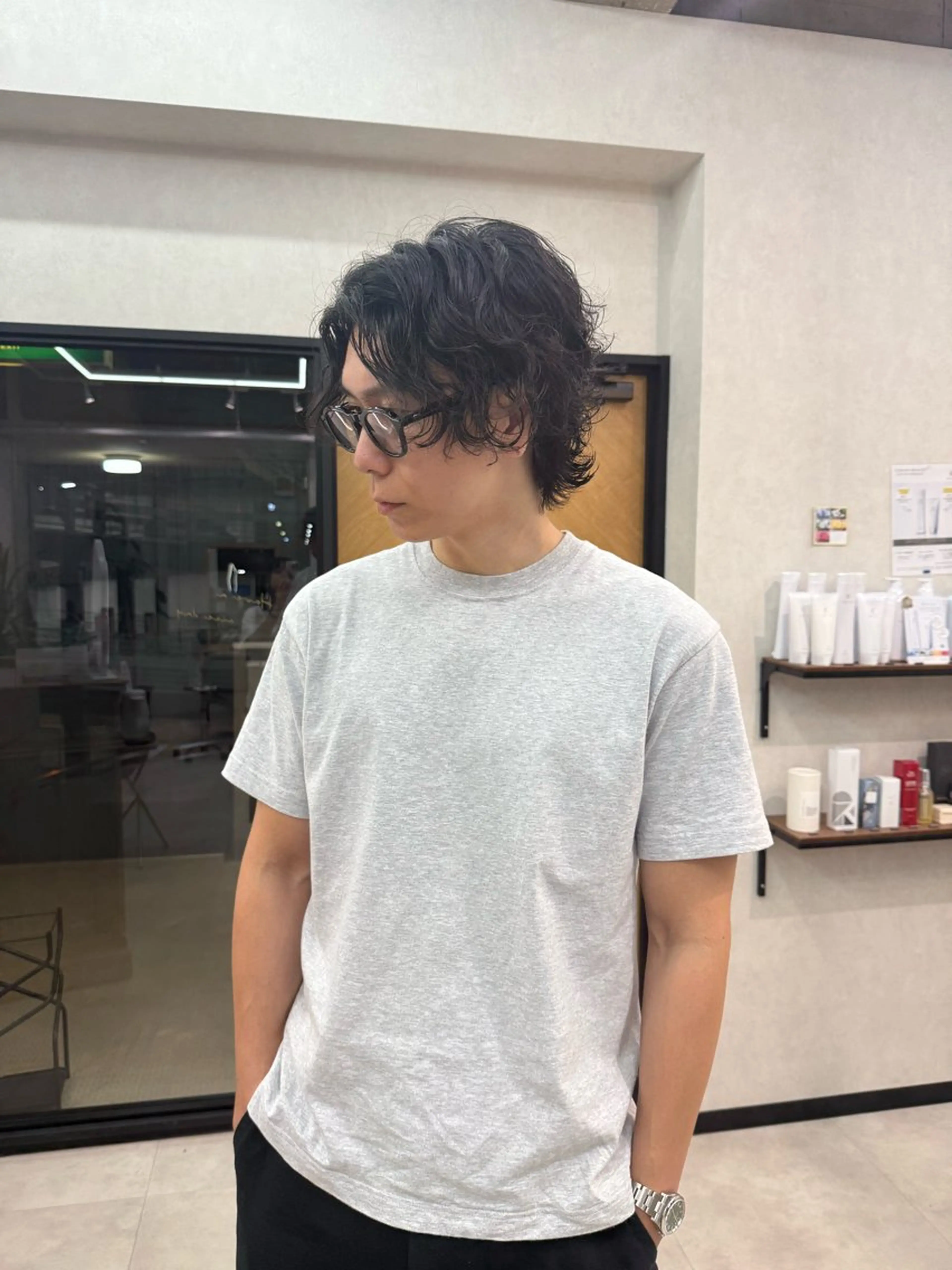 パーマ メンズ 渡邉 あいのヘアスタイル