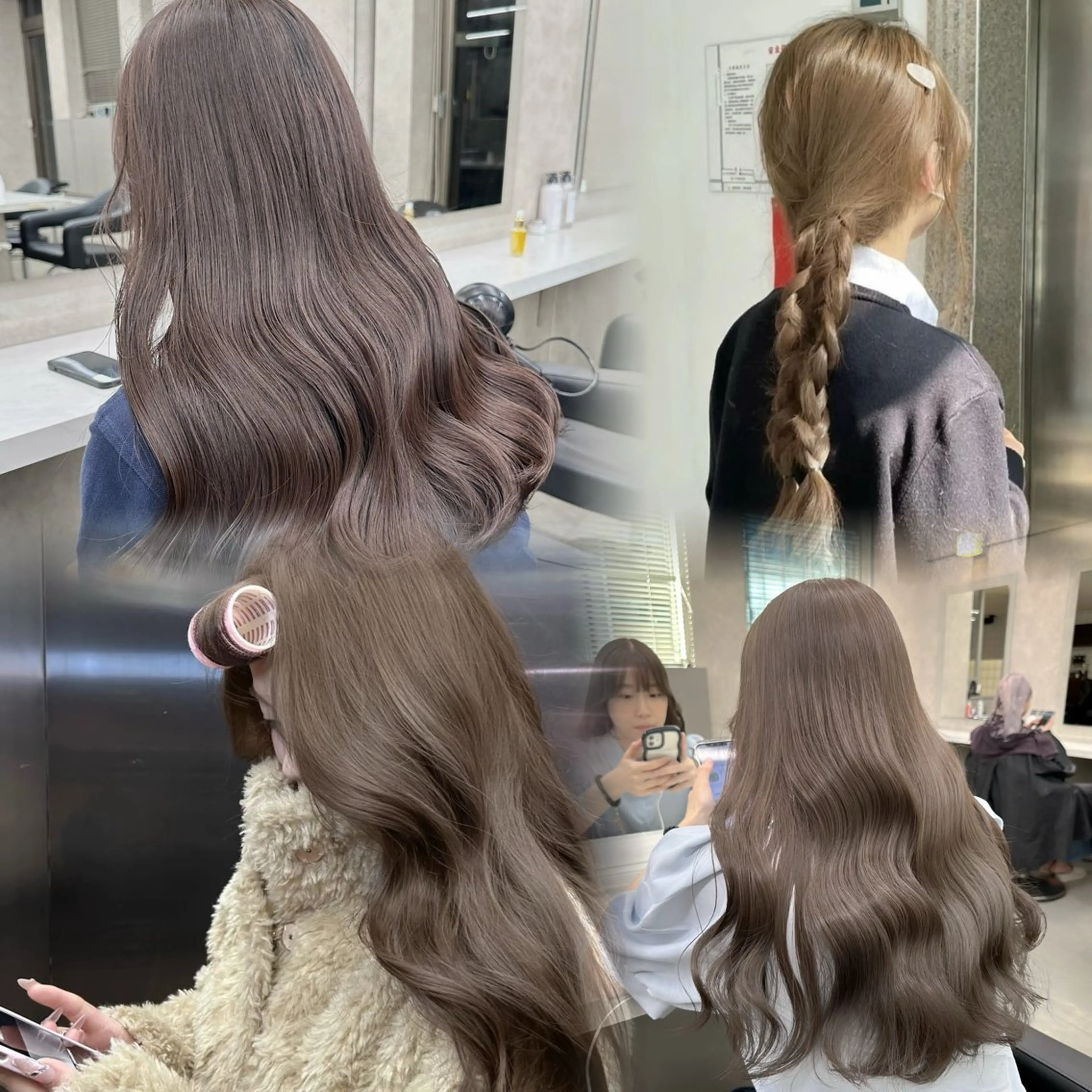 【🥯人気𝙽𝚘,𝟷🥯✨】ワンカラー🧸+𝚜𝚗𝚜で話題髪質改善トリートメント🧋+楽なレイヤーカット🧉♡の写真