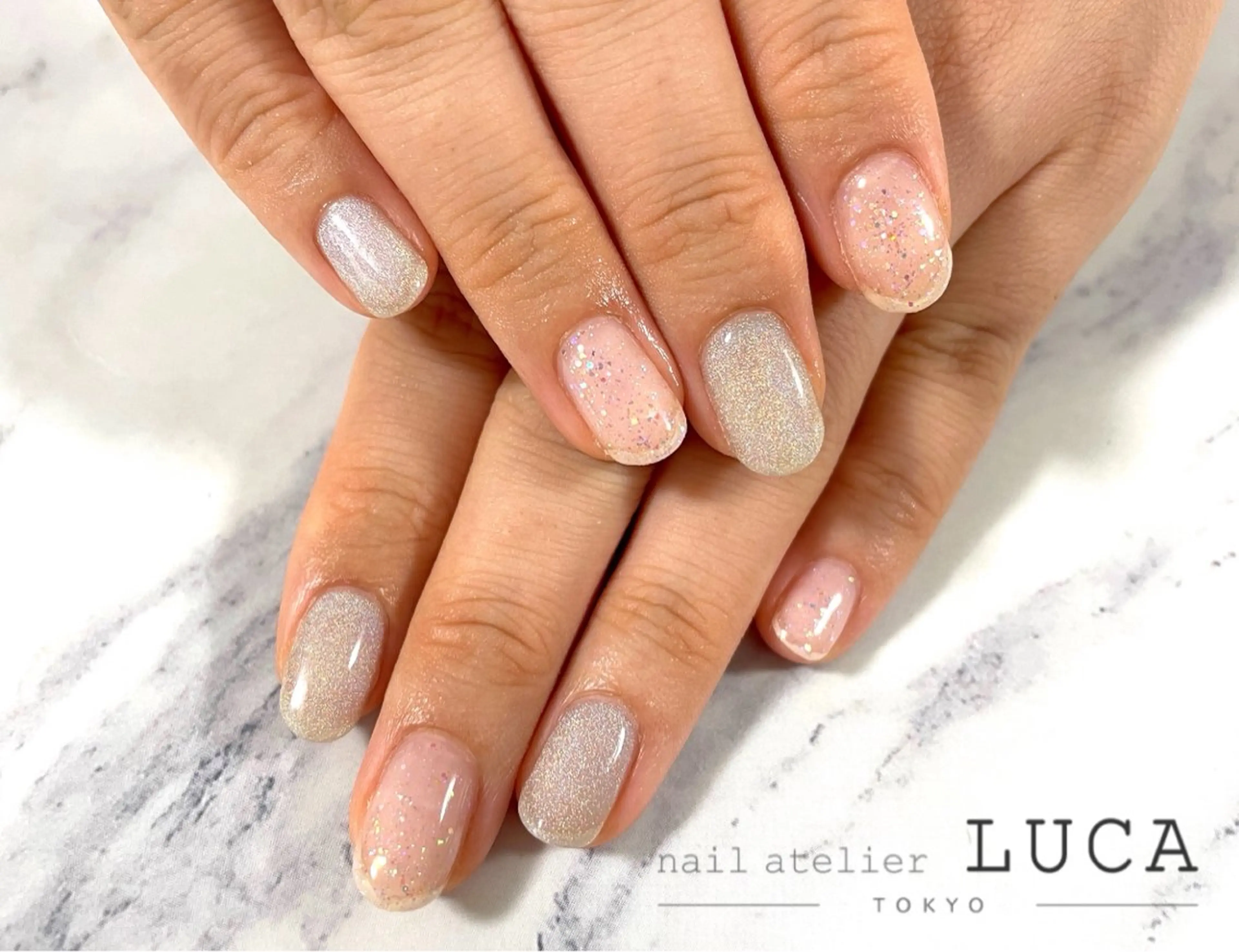 ネイル フレンチネイル ジェルネイル パラジェル ネイルアトリエルカ 米原のネイルデザイン