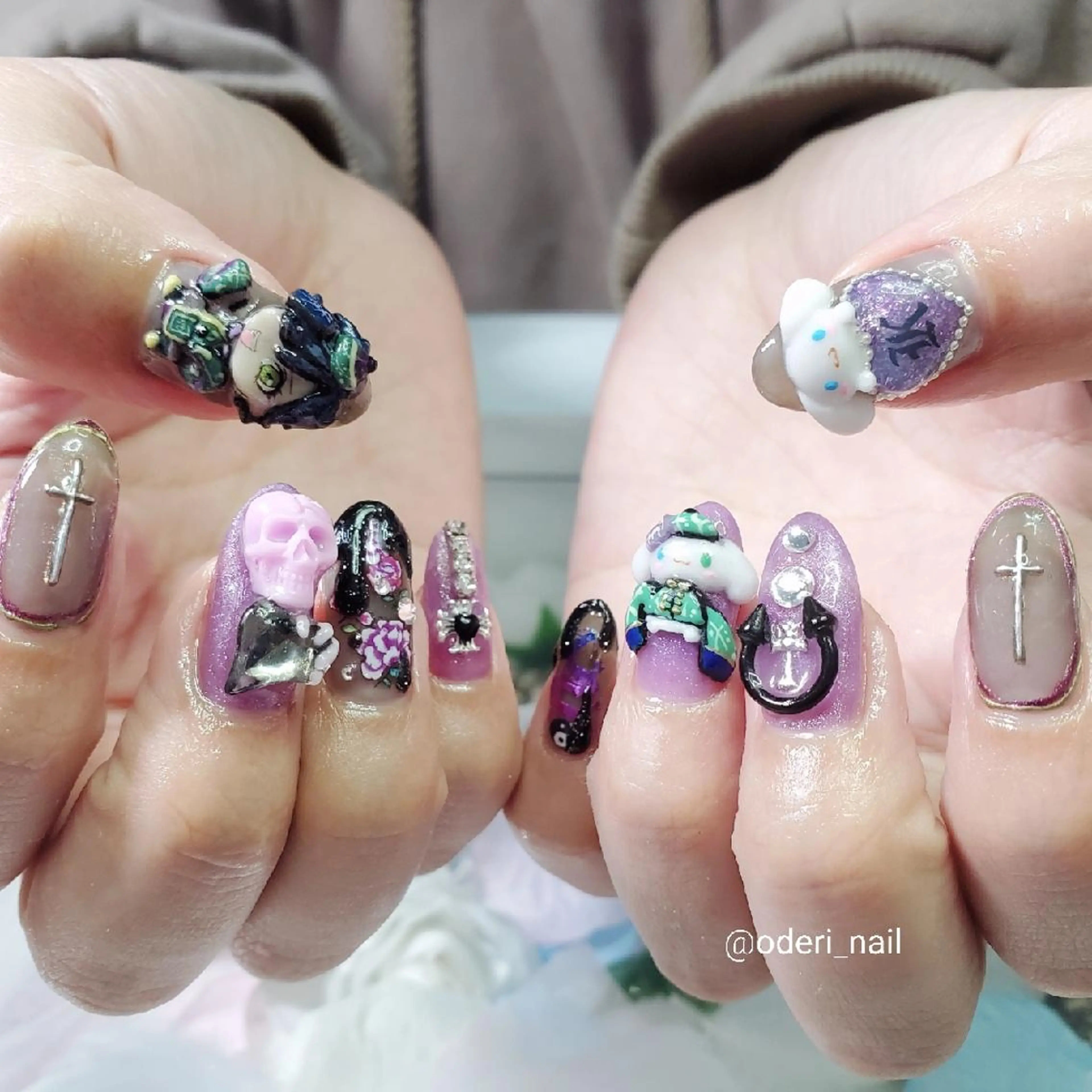 ネイル アートネイル ジェルネイル おで@ oderi_nailのネイルデザイン