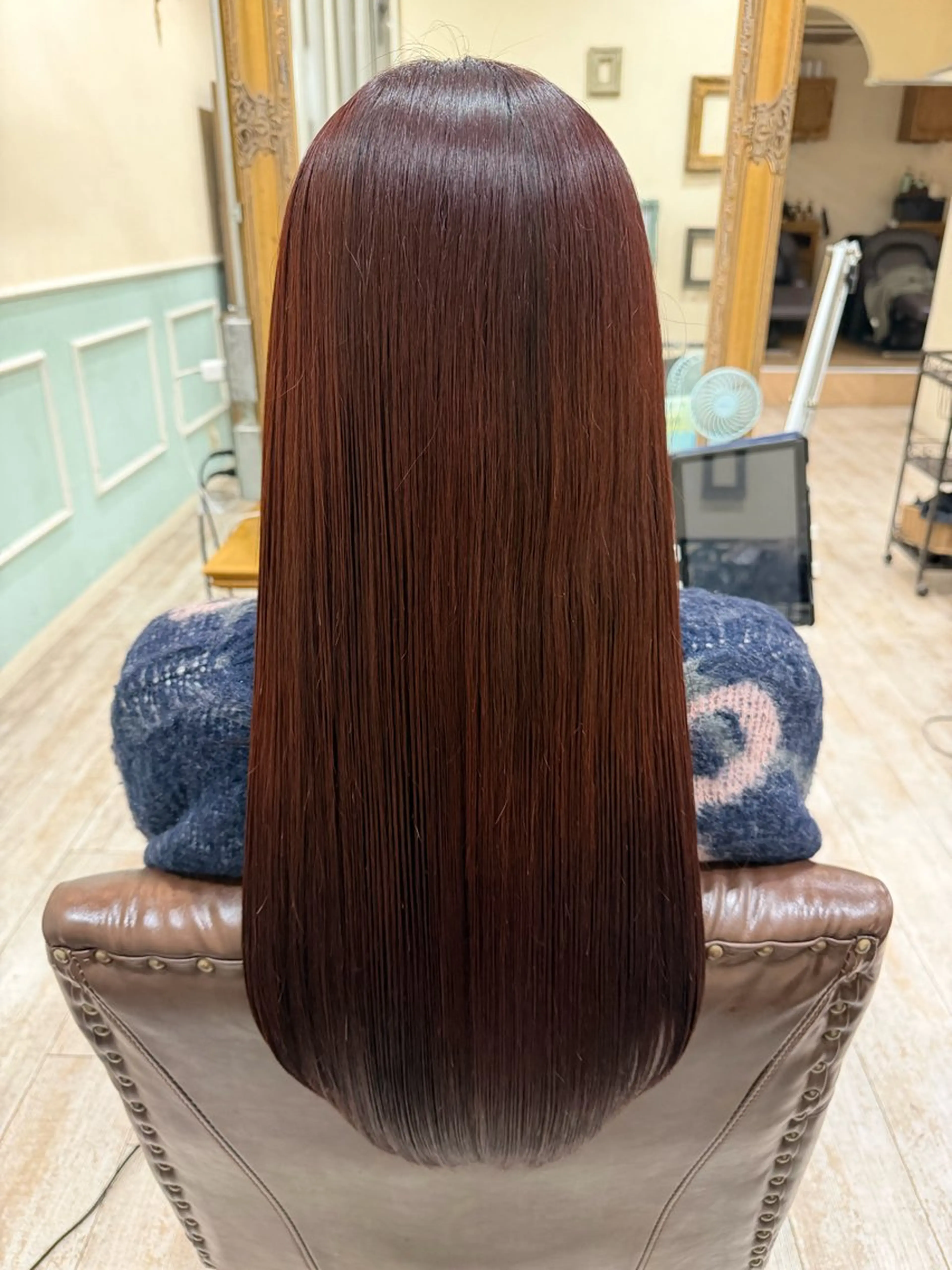 ロング カラー 髪質改善 レイヤーカット ロング カット ヘアカラー 縮毛矯正 トリートメント 新越谷noble店長 松本拓也▶◀*.のヘアスタイル