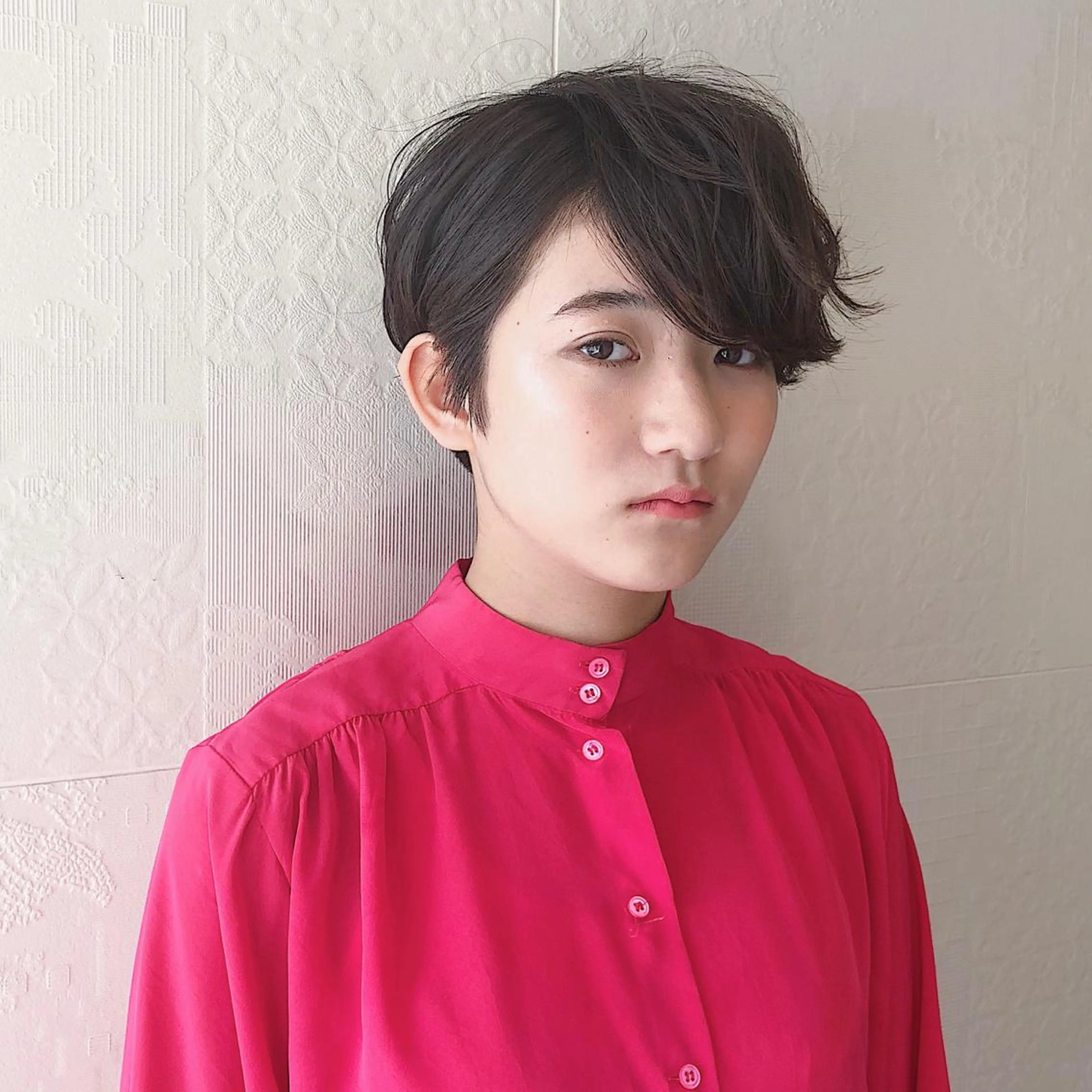 ショート パーマ 長井 美佳のヘアスタイル